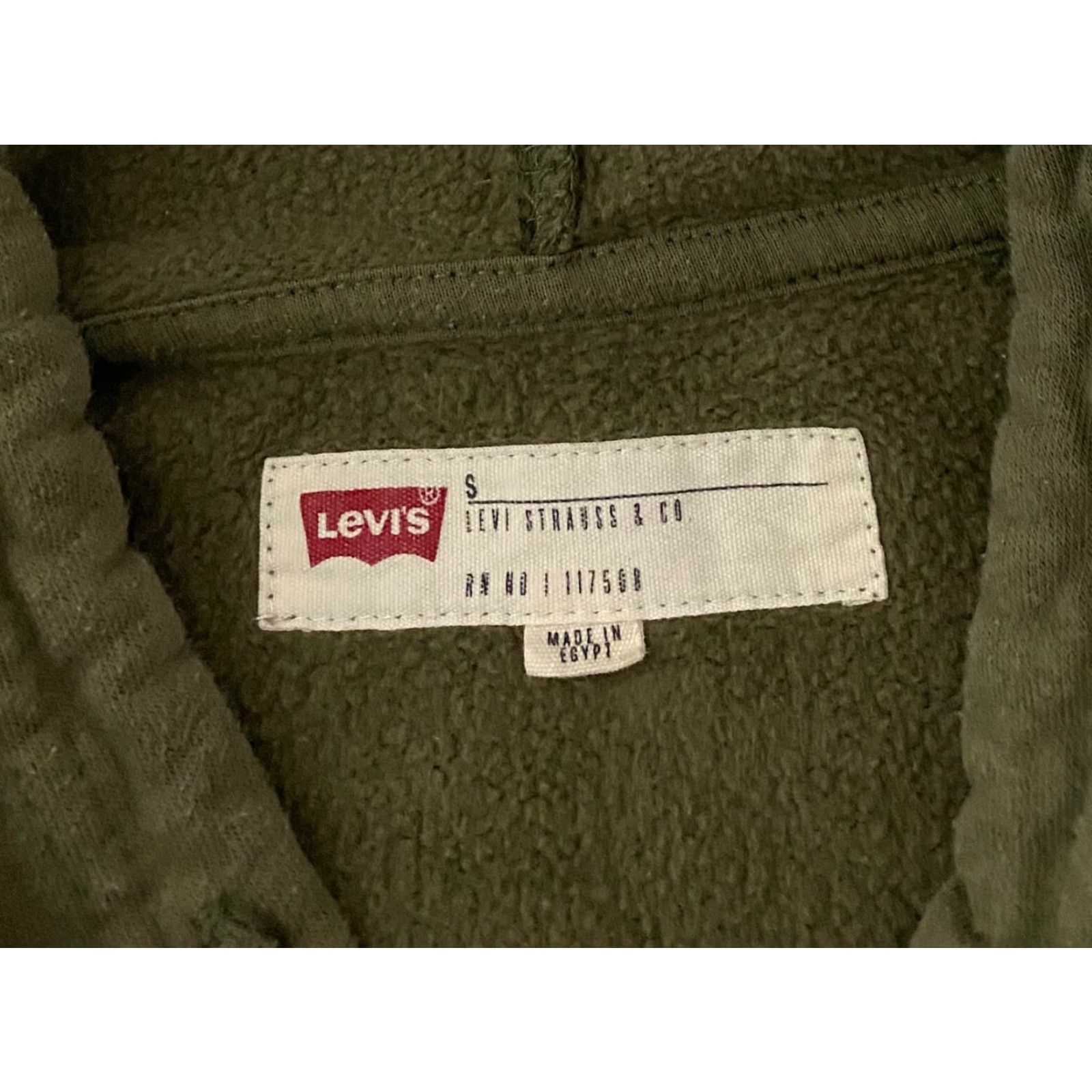 Levi's Levi's Hoodie Mens Size S Green Logo Pocket Crew Neck Long Sleeve Pullover Sweatshirt Regular Fit Size US S / EU 44-46 / 1 - 6 Thumbnail