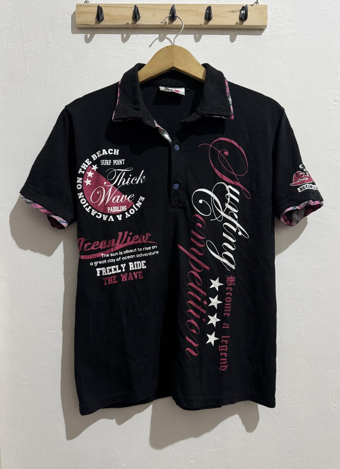 Hysteric Glamour Y2k We surf double layer ifsixwasnine polo tshirt Size US L / EU 52-54 / 3 - 1 Thumbnail