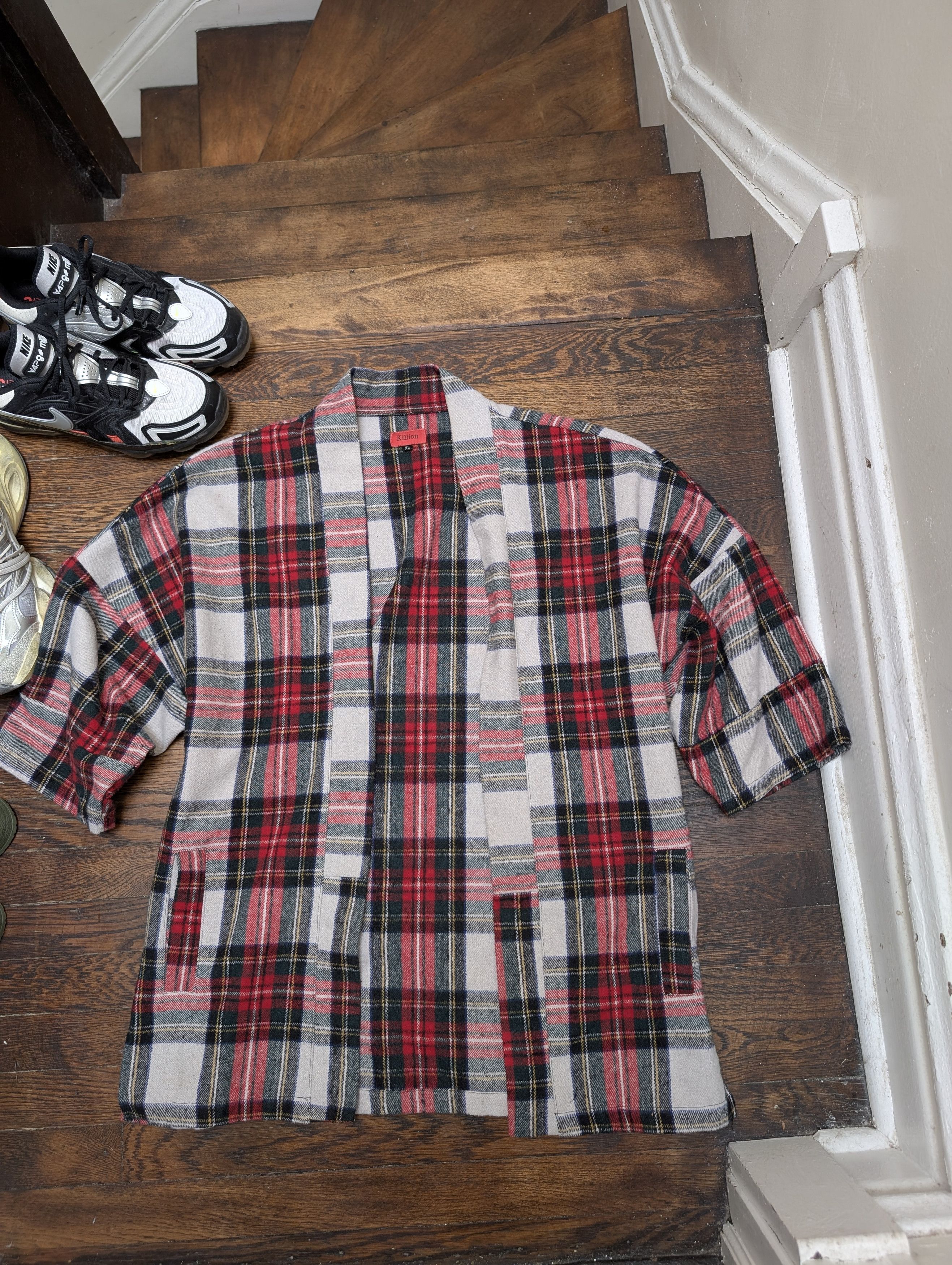 Killion Killion flannel kimono | Grailed