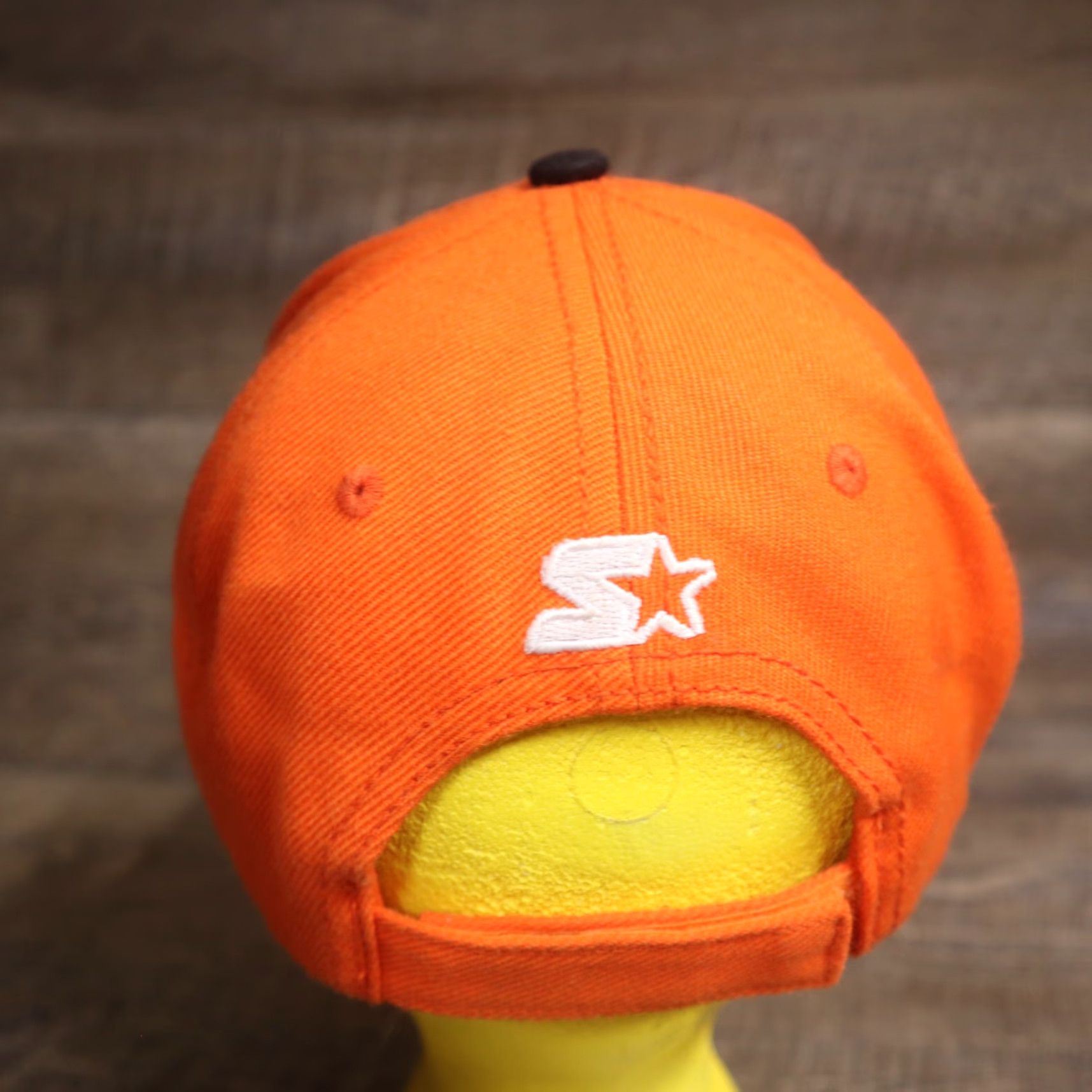 Starter Starter Hat Unisex Adults One Size Orange Cotton Blend Adjustable Strapback Cap Embroidered Hat Size ONE SIZE - 4 Thumbnail