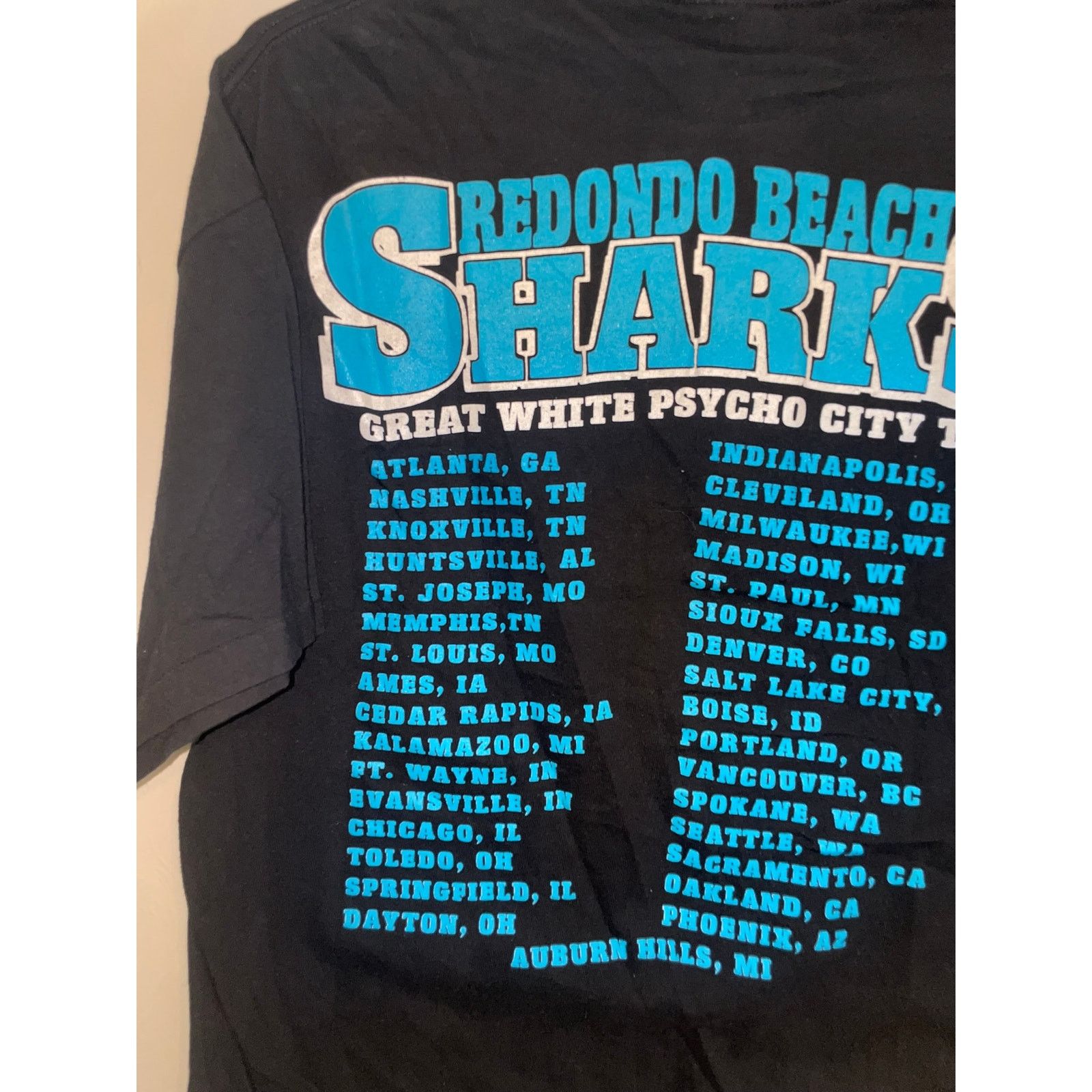 Brockum 1991 Brockum Redondo Beach Sharks Great White Psycho Shirt Size US XL / EU 56 / 4 - 7 Thumbnail