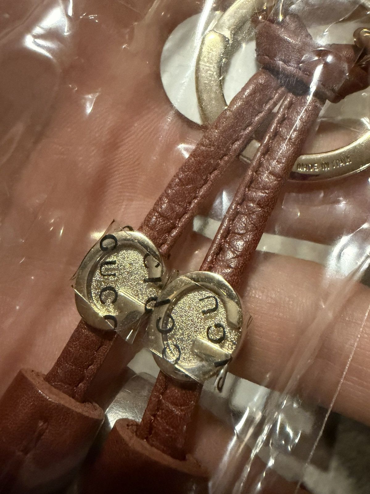 Gucci Gucci Leather Tassel Key Chain | Monogram Logo Size ONE SIZE - 6 Thumbnail