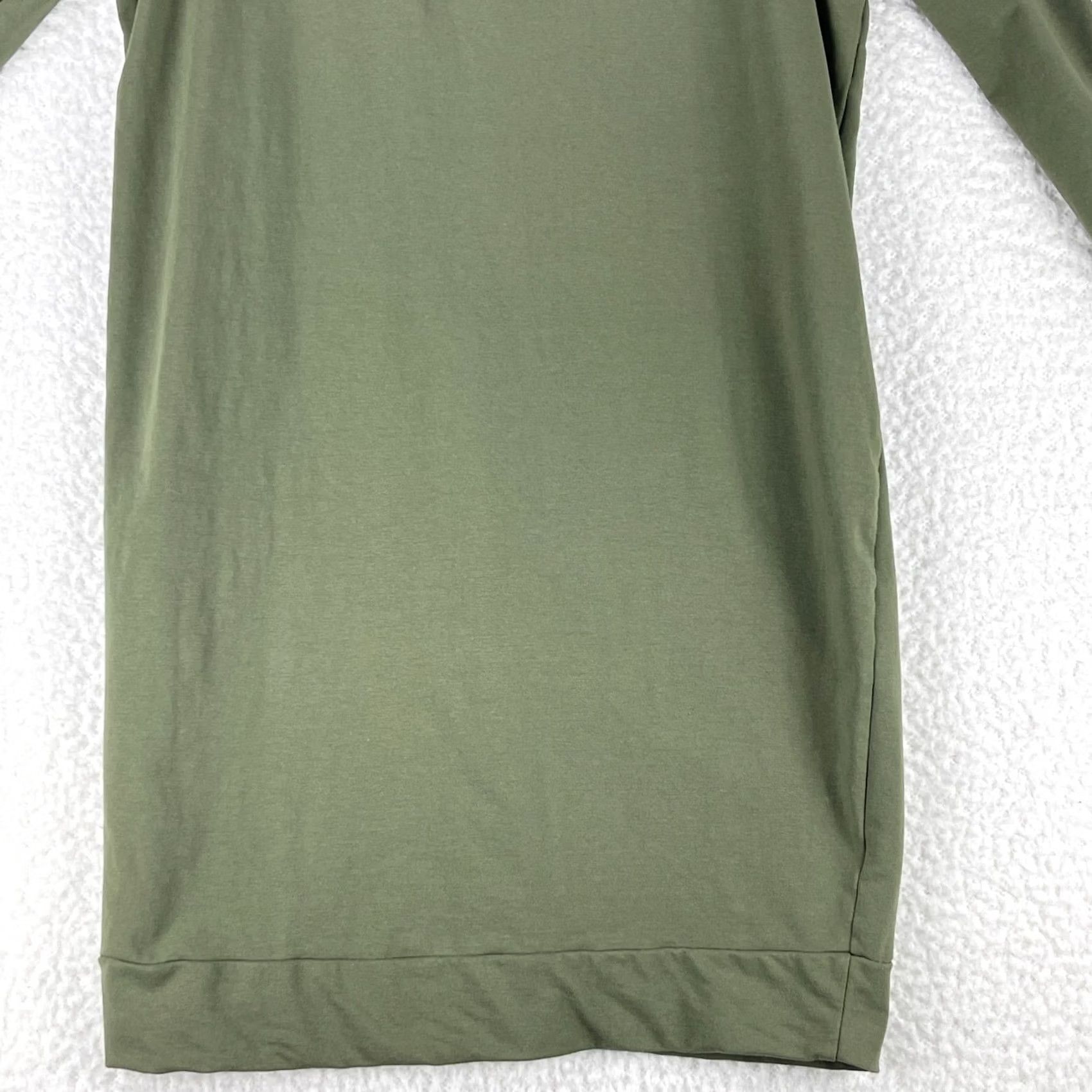 Torrid Torrid Olive Green Ruffled Knit Sweatshirt Cold Shoulder Dress Womens Size 10 Size L / US 10 / IT 46 - 4 Thumbnail
