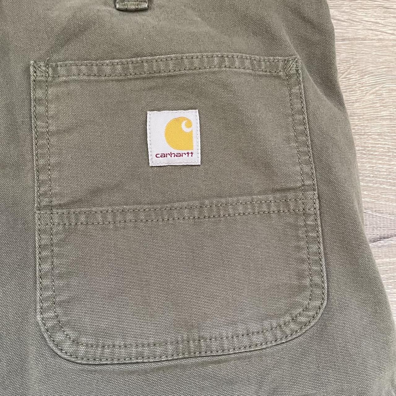 Carhartt × Vintage Vintage Y2K 90's Olive Green Carhartt Carpenter Shorts Size US 40 / EU 56 - 3 Thumbnail