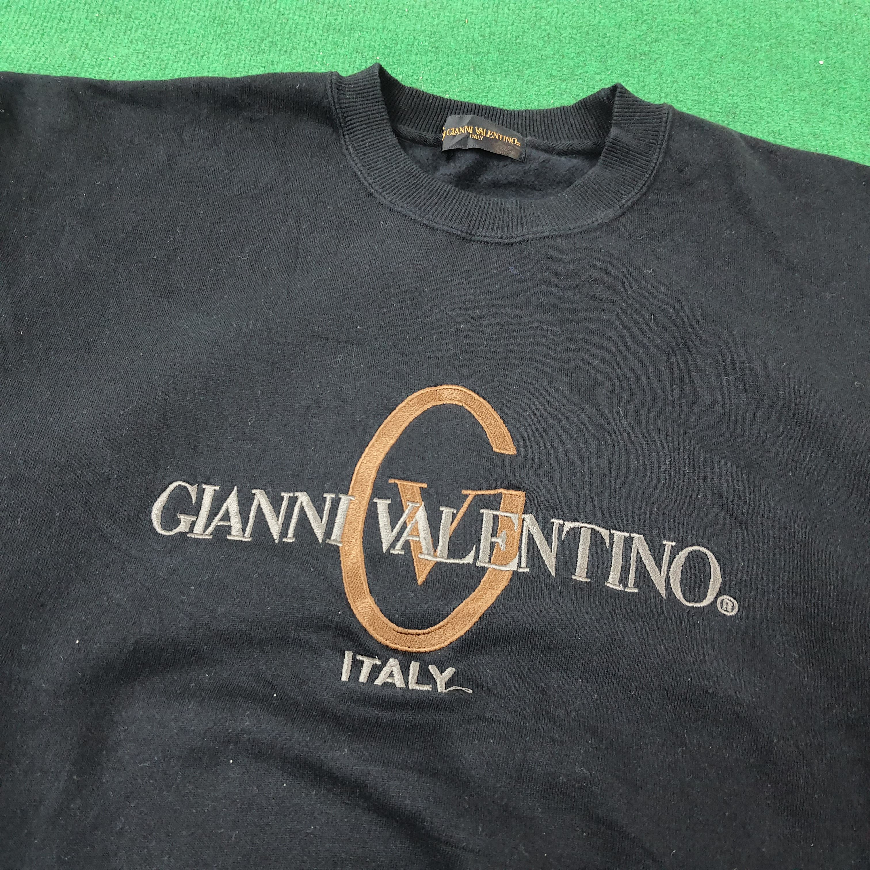 Designer × Gianni Valentino × Vintage Vintage Gianni Valentino Paris Spell Out Sweatshirt Size US XL / EU 56 / 4 - 2 Thumbnail
