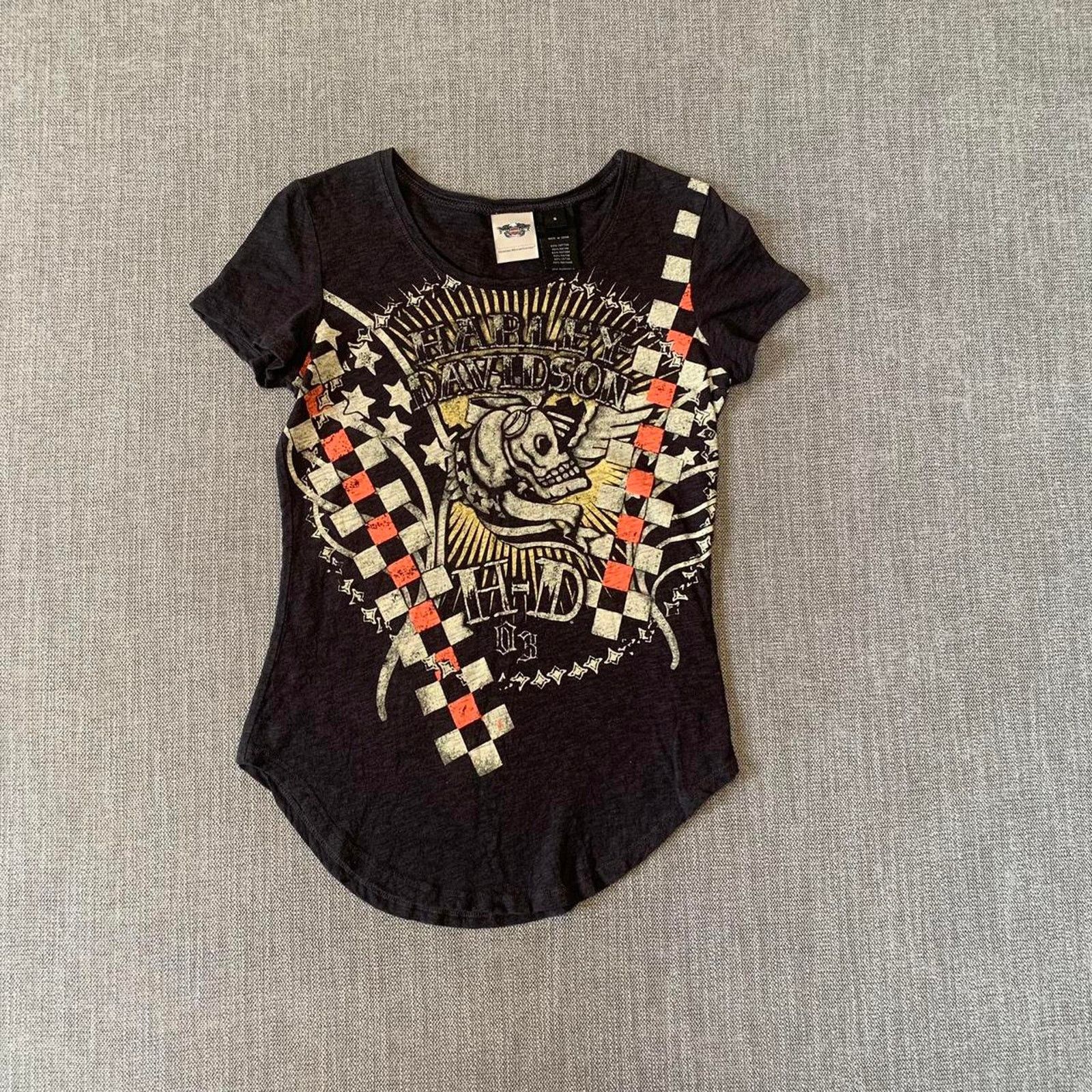 Harley Davidson Y2K Harley Davidson skull Top Size S / US 4 / IT 40 - 1 Thumbnail