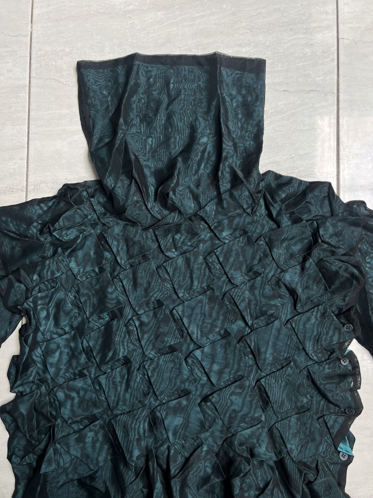 Issey Miyake Issey Miyake Wrinkle Pleats Double Mesh Shirt AW93 Size S / US 4 / IT 40 - 8 Thumbnail