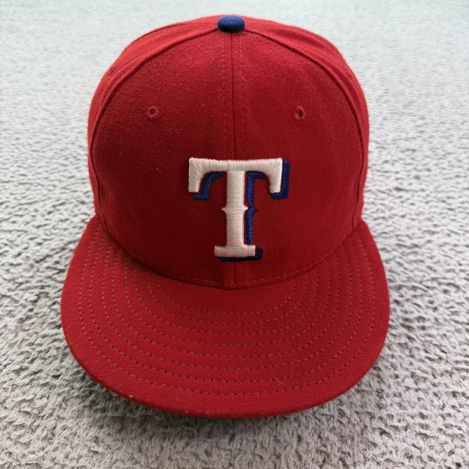 New Era Vintage Texas Rangers New Era 59FIFTY Fitted Hat 7 1/4 Red Size ONE SIZE - 1 Thumbnail