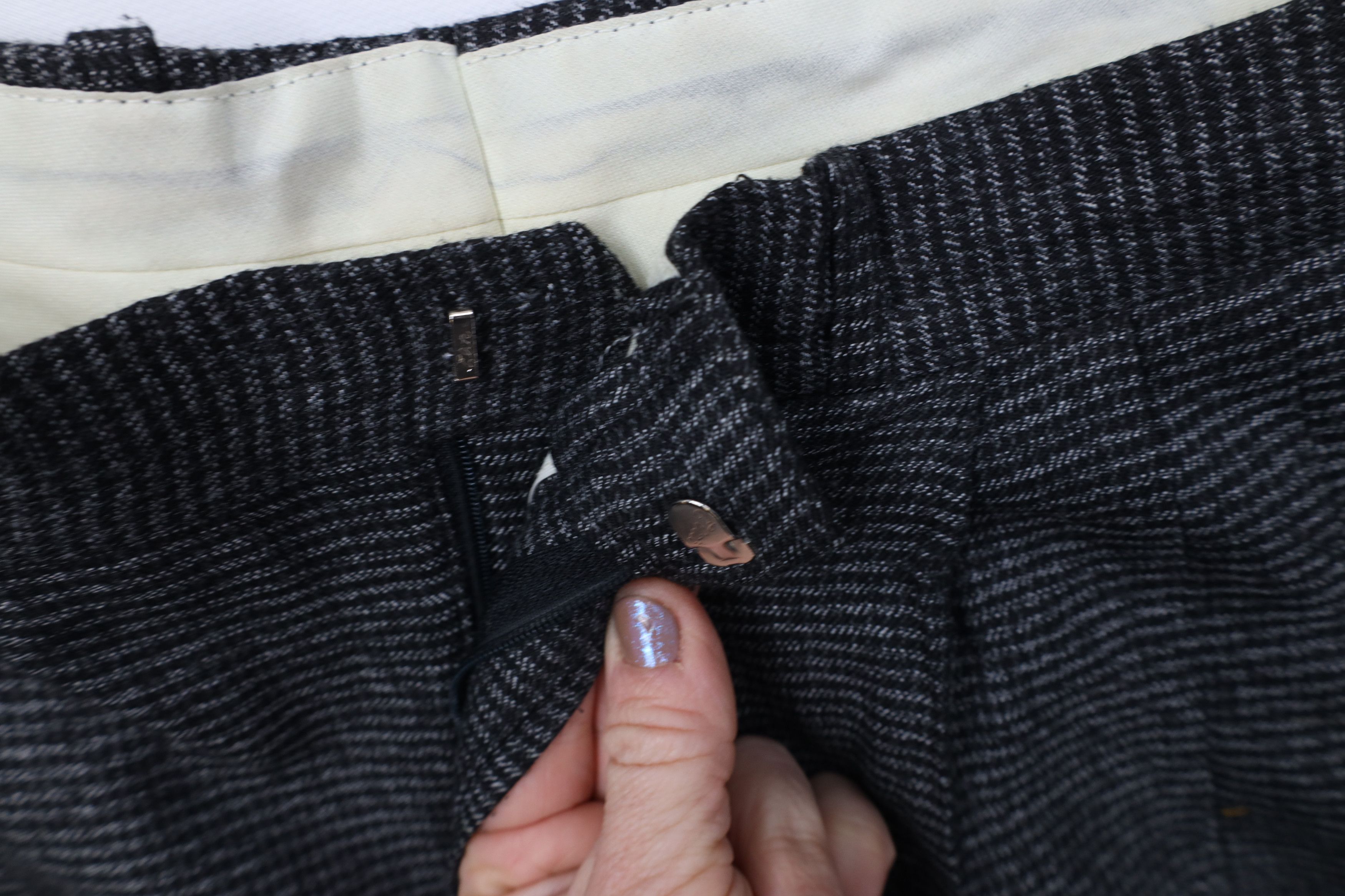 Vintage Vintage 90s Streetwear Knit Wide Leg Chino Pants Houndstooth Size US 32 / EU 48 - 6 Thumbnail