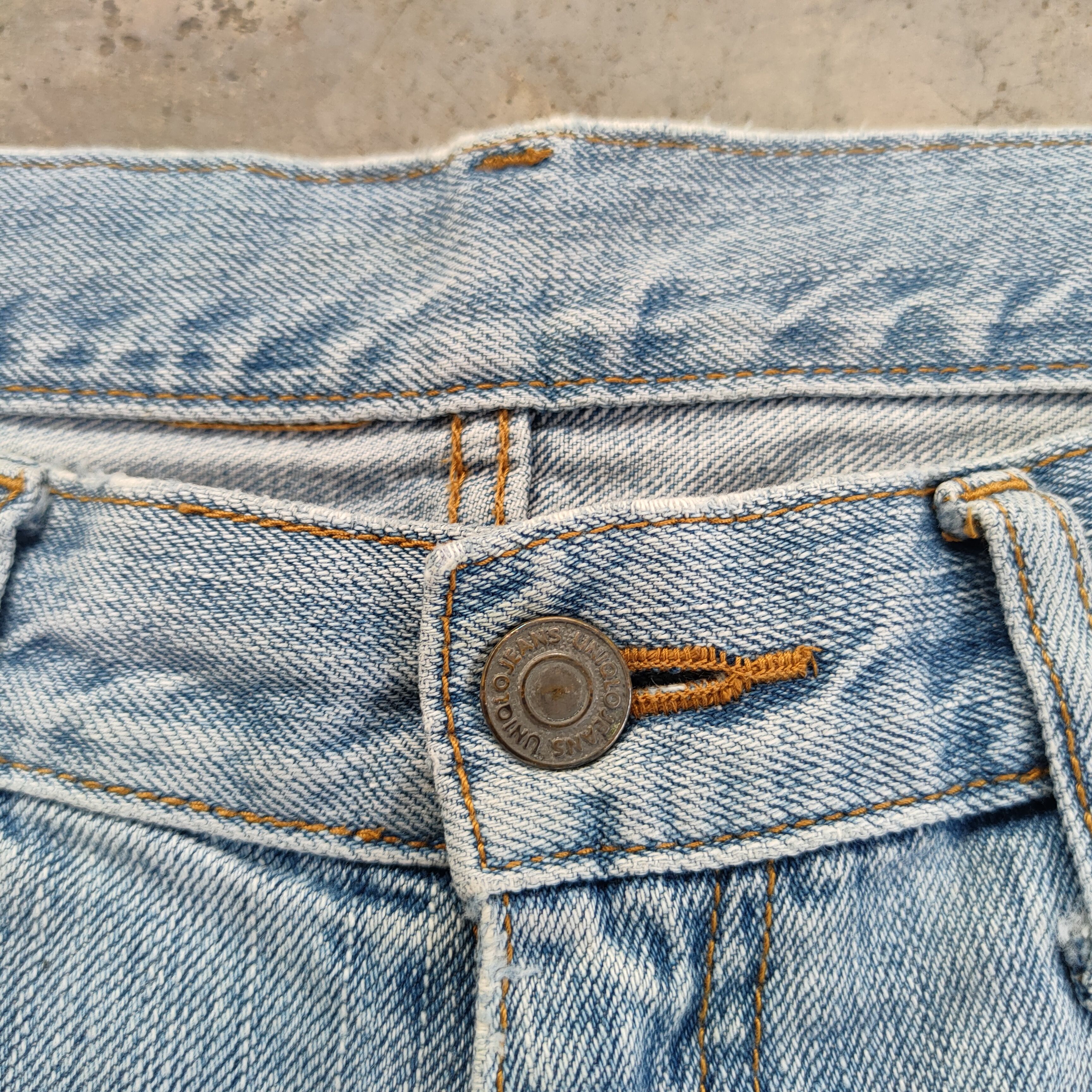 Japanese Brand × Jean × Vintage W35 VINTAGE JAPAN STRAIGHT FADED DISTRESSED JEAN DENIM PANTS Size US 35 - 5 Thumbnail