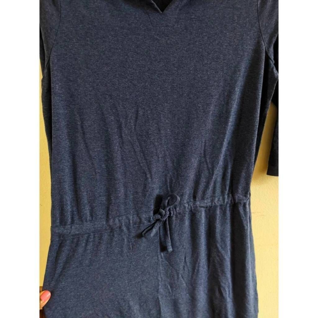L.L. Bean L.L. BEAN Women's Blue Knit Dress Size Small 3/4 Sleeve V-Ne Size S / US 4 / IT 40 - 7 Thumbnail