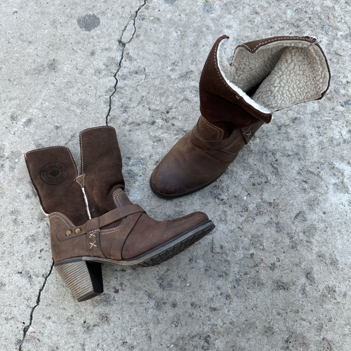 Hypebeast Vintage Women’s Leather Boots Tamari’s Size 39 Winter Y2K Size US 9 / IT 39 - 7 Thumbnail
