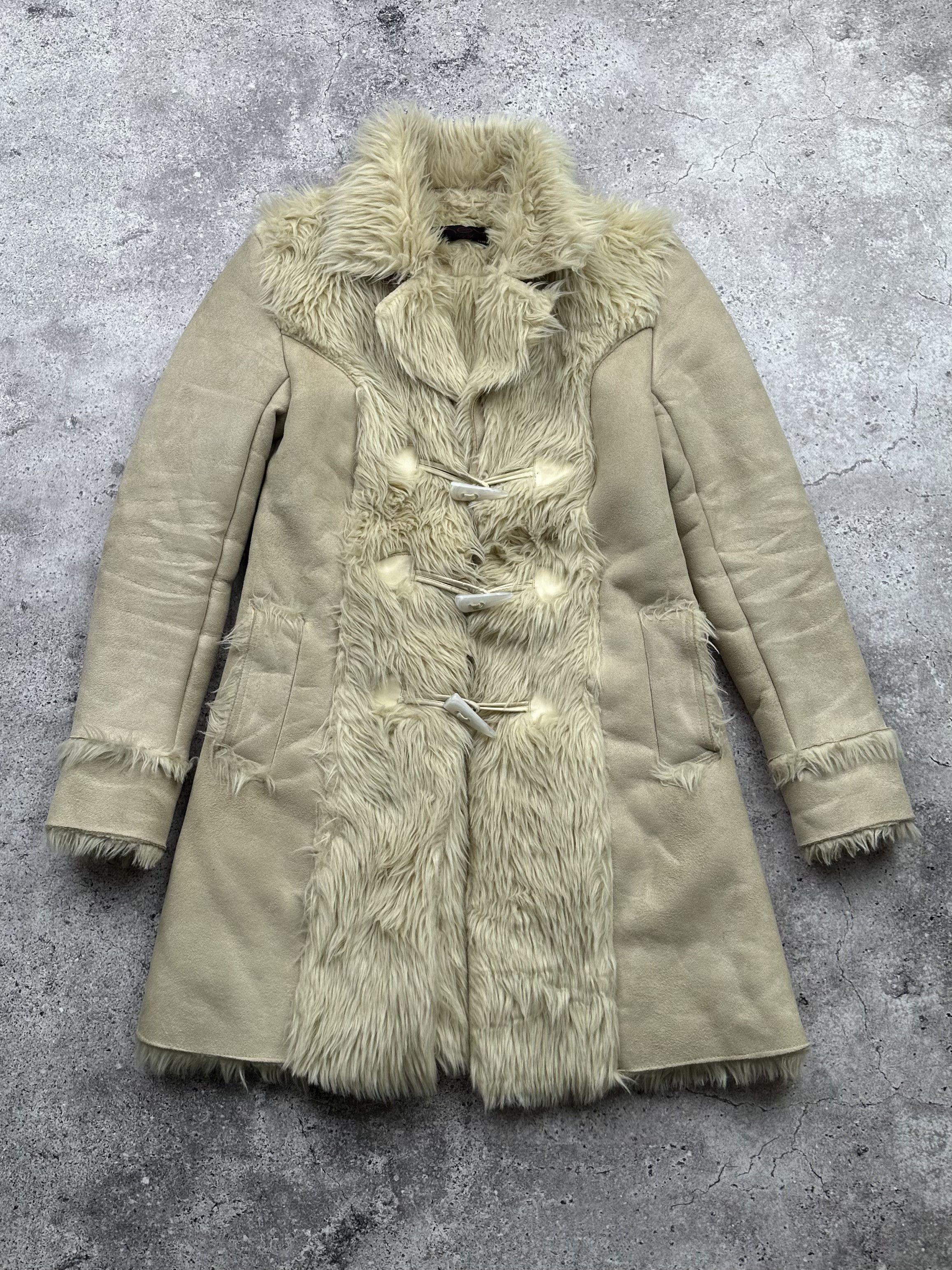 Japanese Brand Vintage Faux Fur/Faux Sheepskin Coat C23(V96) Size M / US 6-8 / IT 42-44 - 1 Thumbnail