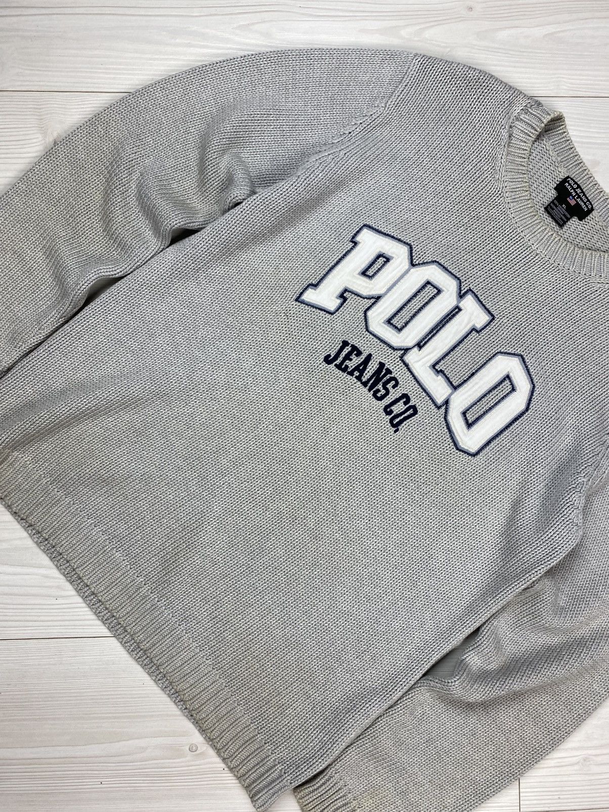 Polo Ralph Lauren × Ralph Lauren × Vintage Polo jeans co by Ralph Lauren knitwear sweater big logo y2k Size US XL / EU 56 / 4 - 14 Thumbnail