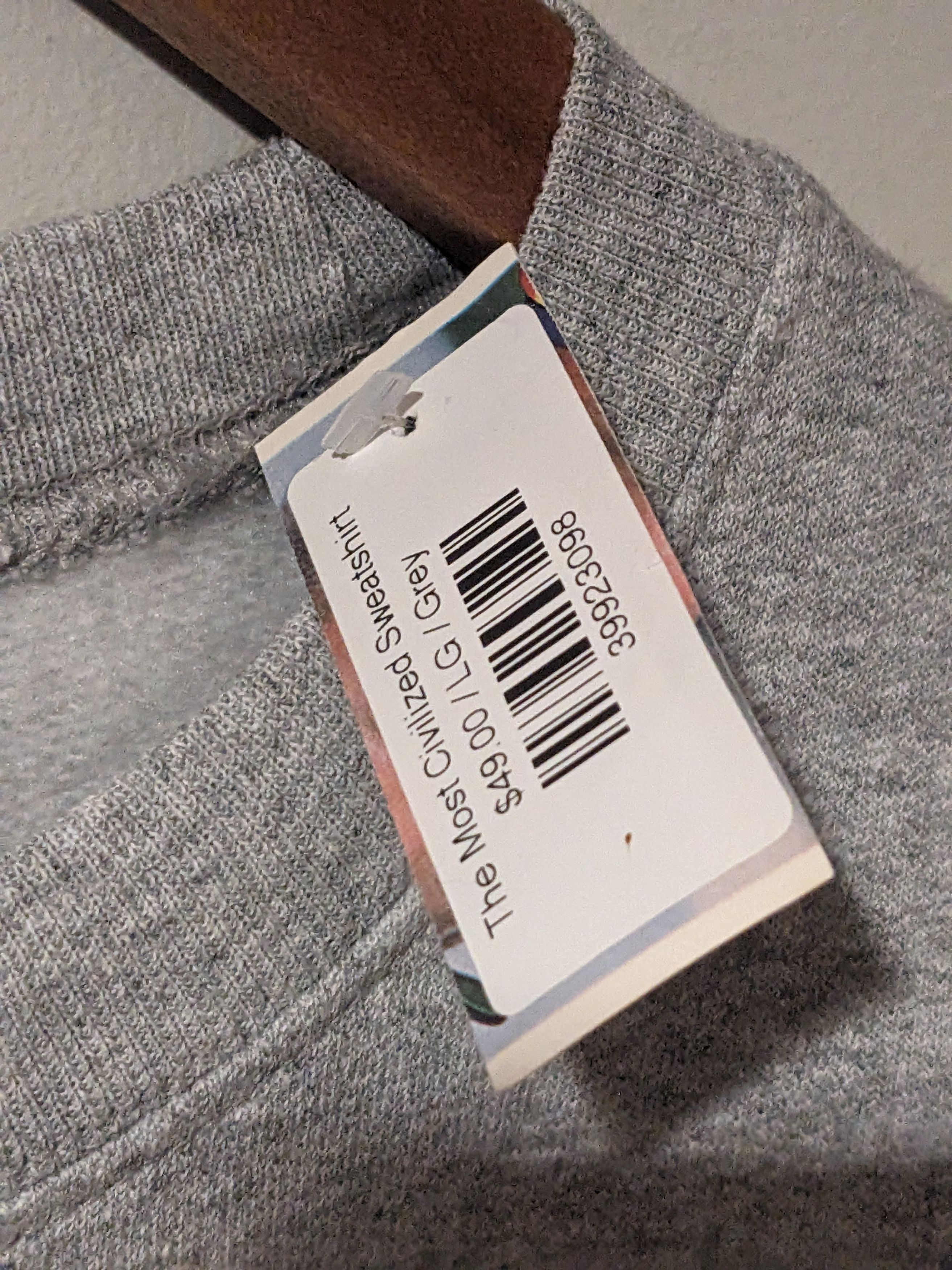 Hanes Homebase Skateshop Hennessy Cognac Gray Large Sweatshirt Size US L / EU 52-54 / 3 - 4 Thumbnail