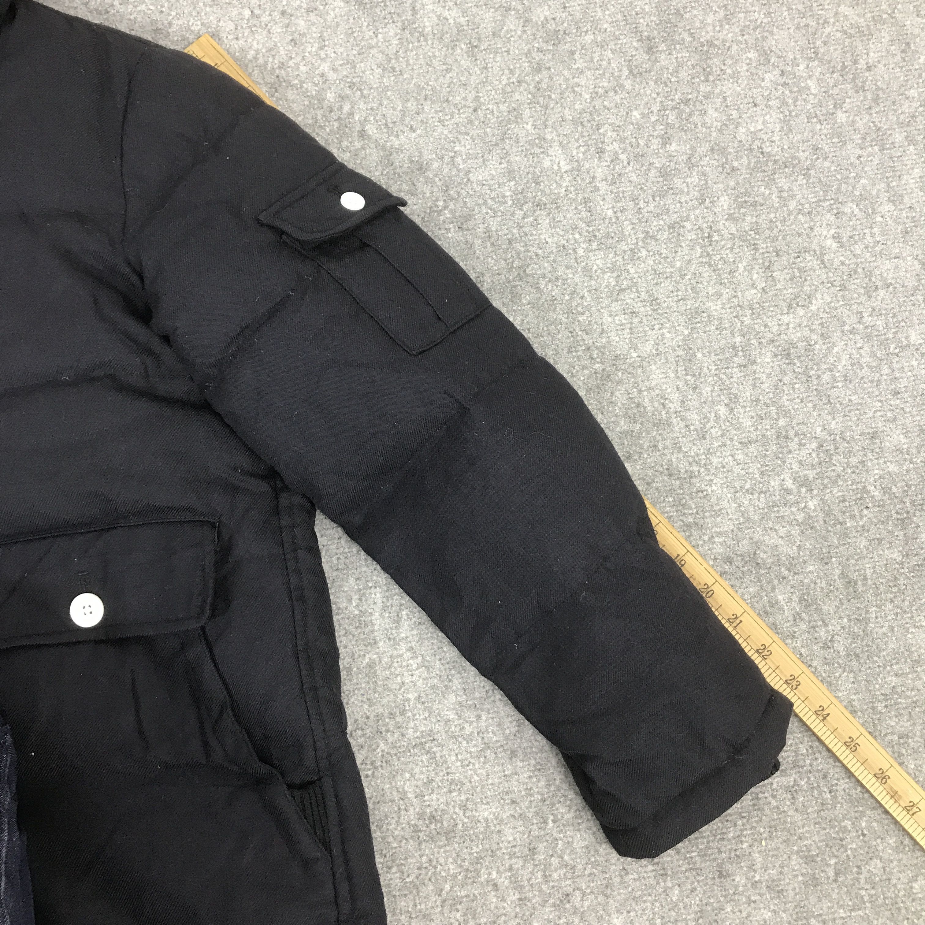 Beams Japan BEAMS JAPAN NAVY WOOL DESIGN PUFFER JACKET K76B1 Size US M / EU 48-50 / 2 - 6 Thumbnail