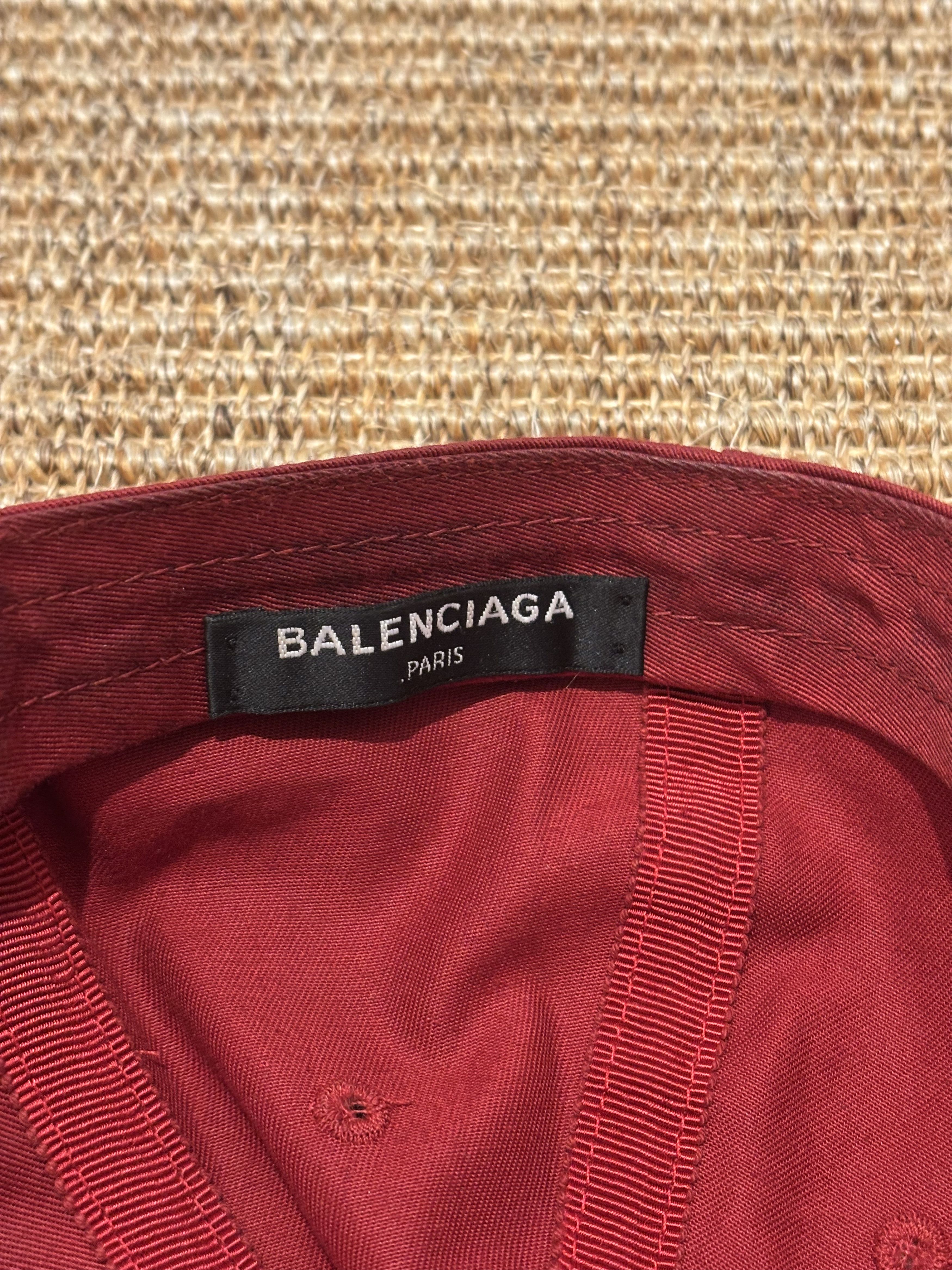 Balenciaga Casquette six pannels Balenciaga bordeau en tbe Size ONE SIZE - 13 Thumbnail
