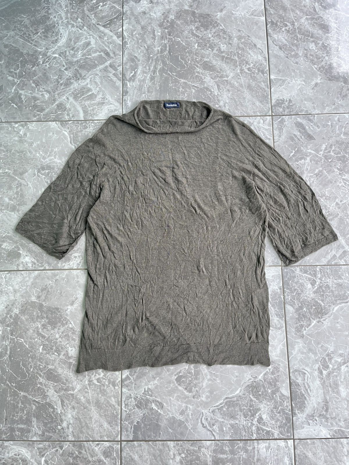 Issey Miyake Plantation By Issey Miyake Knit Short Sleeve Size M / US 6-8 / IT 42-44 - 1 Thumbnail