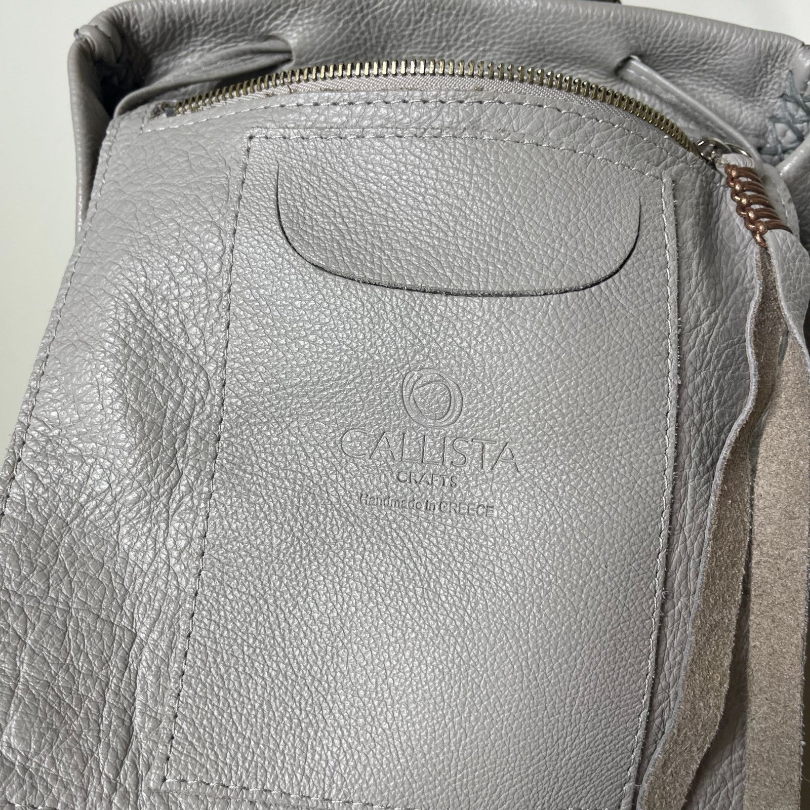 Other Callista BACKPACK IN GREY GRAINED LEATHER Size ONE SIZE - 13 Thumbnail