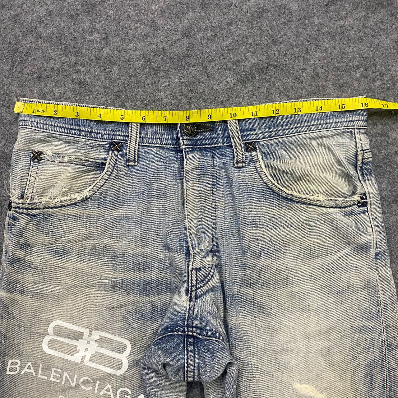 Lee 💥Vintage Lee Riders Balenciaga Distressed Denim Size US 32 / EU 48 - 4 Thumbnail