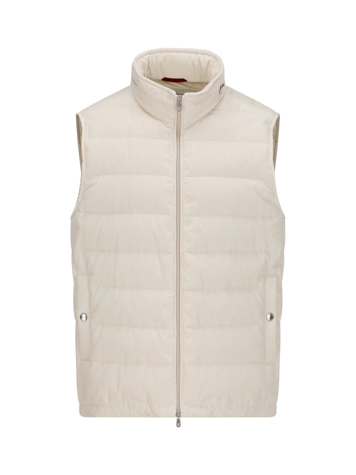 Brunello Cucinelli o1gr1nt0525 Padded Down Gilet in Light Beige Size US M / EU 48-50 / 2 - 1 Thumbnail