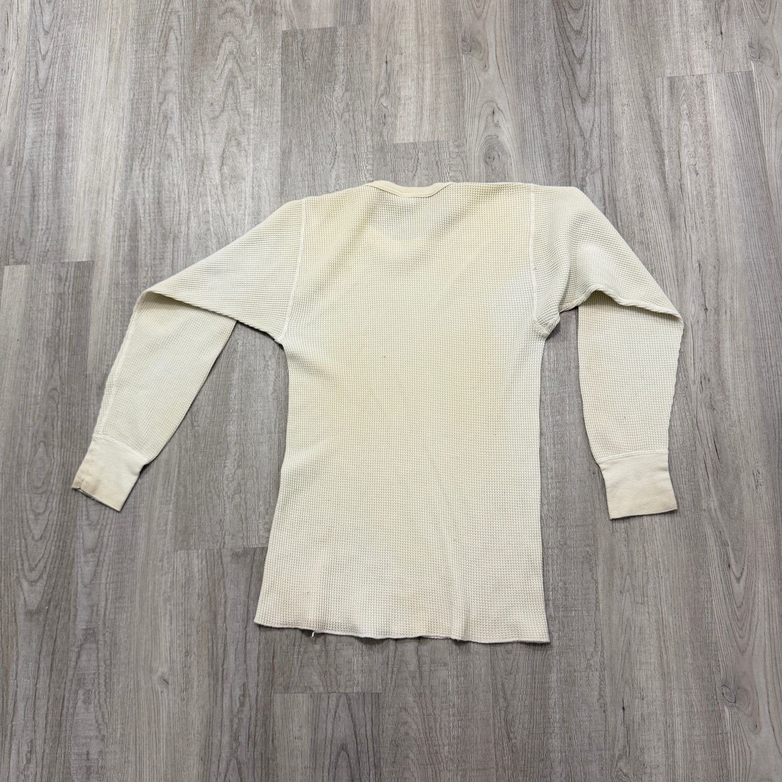 Vintage Vintage JE Morgan Thermal Shirt Men's XL White 80s Waffle Size US XL / EU 56 / 4 - 7 Thumbnail