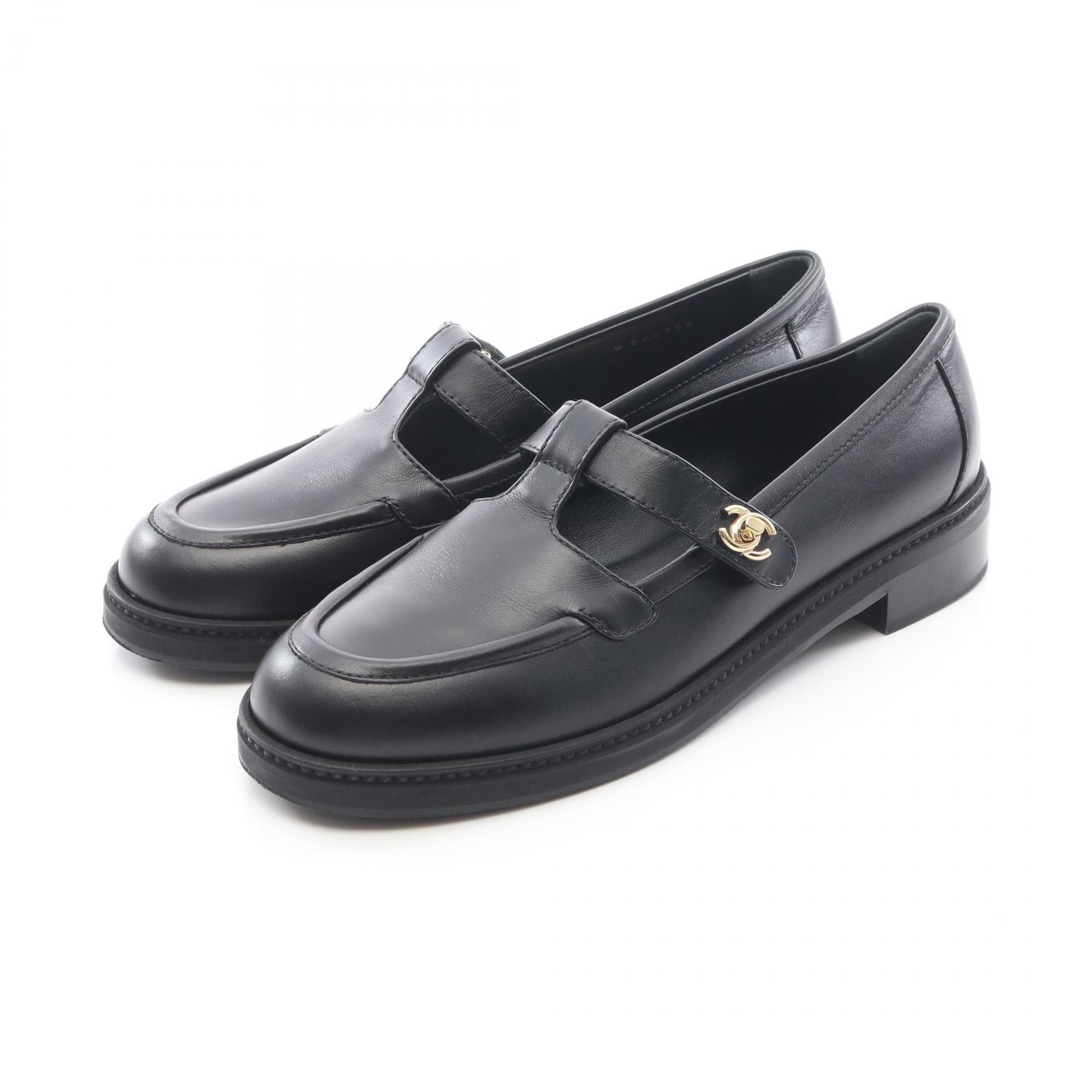 Chanel Chanel Chanel Coco Mark Turnlock Leather Loafers Leather Shoes G46799 DUTY FREE for USA Size ONE SIZE - 1 Thumbnail