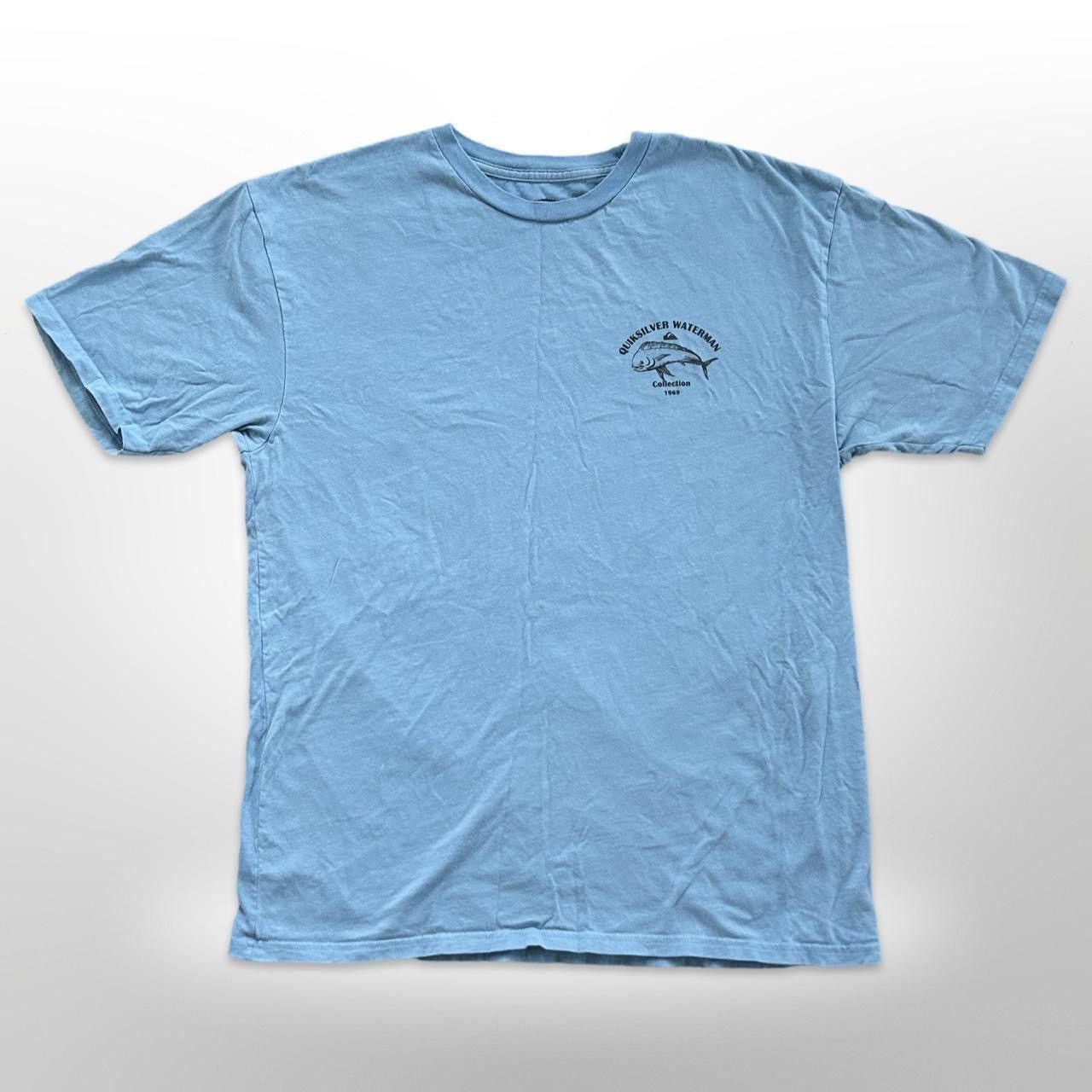 Quiksilver × Vintage Quiksilver Waterman Collection 1969 Graphic Tee Vintage Blue Size US M / EU 48-50 / 2 - 3 Thumbnail