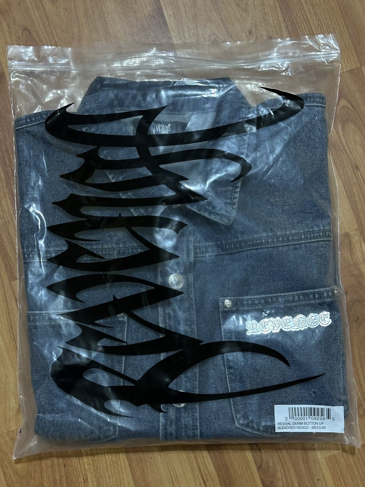 Revenge Revenge Denim Button Up Bleached Indigo Size US M / EU 48-50 / 2 - 8 Thumbnail