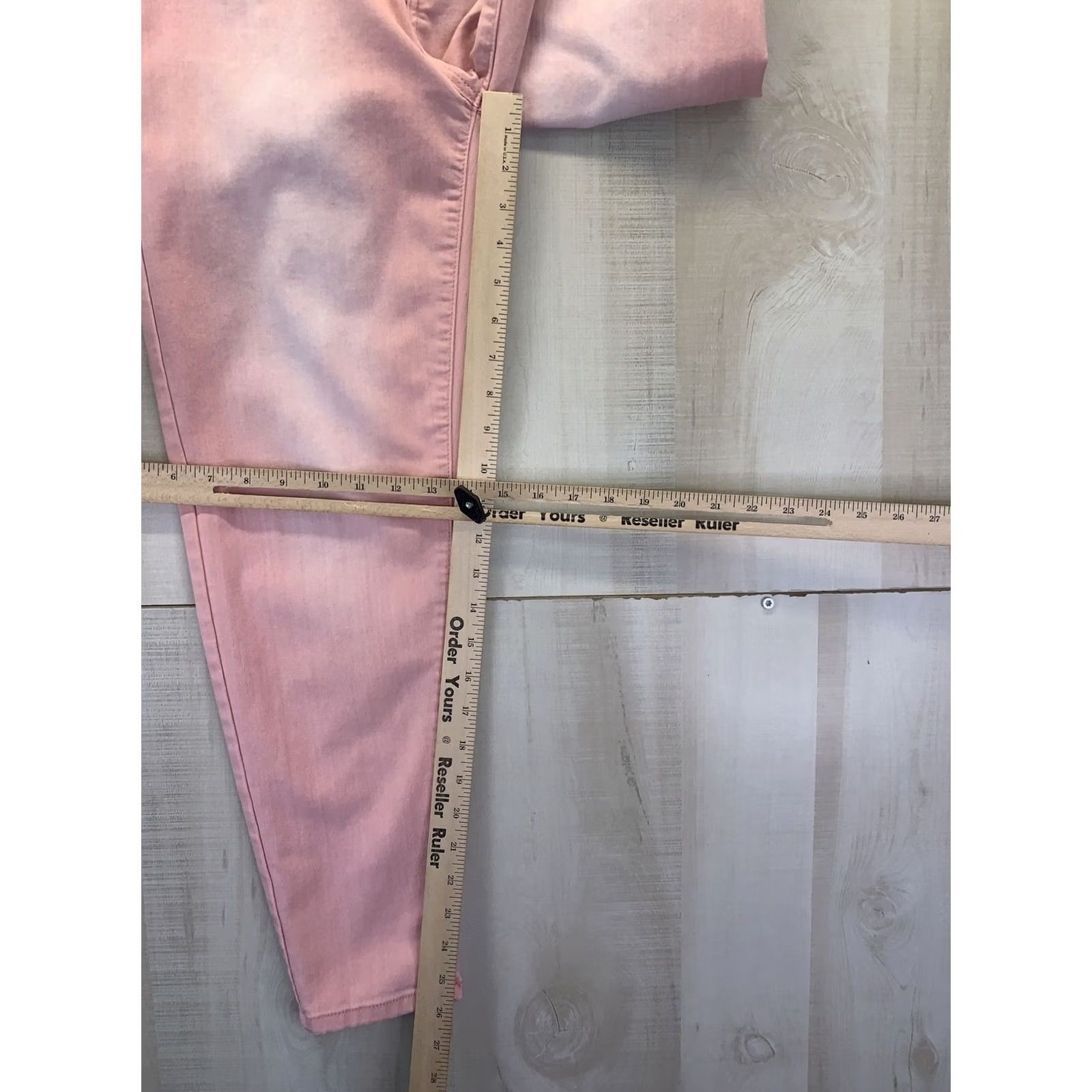 Vintage Celebrity Pink Distressed Wash Ankle Skinny Pink Stretch Womens Jegging Jeans Size 24" / US 00 / IT 34 - 4 Thumbnail