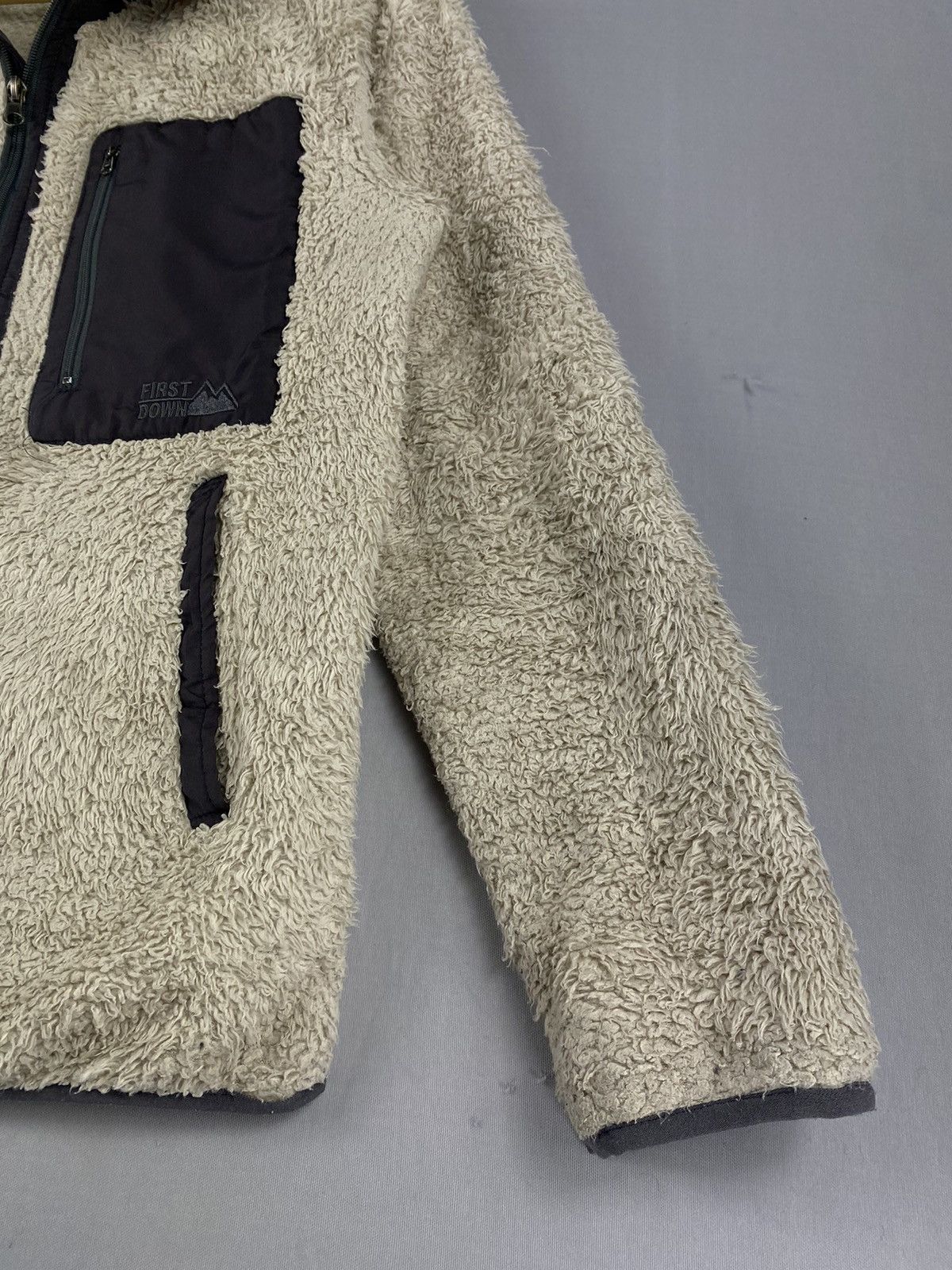Japanese Brand First Down USA Fleece Zipper Jacket Size US S / EU 44-46 / 1 - 3 Thumbnail