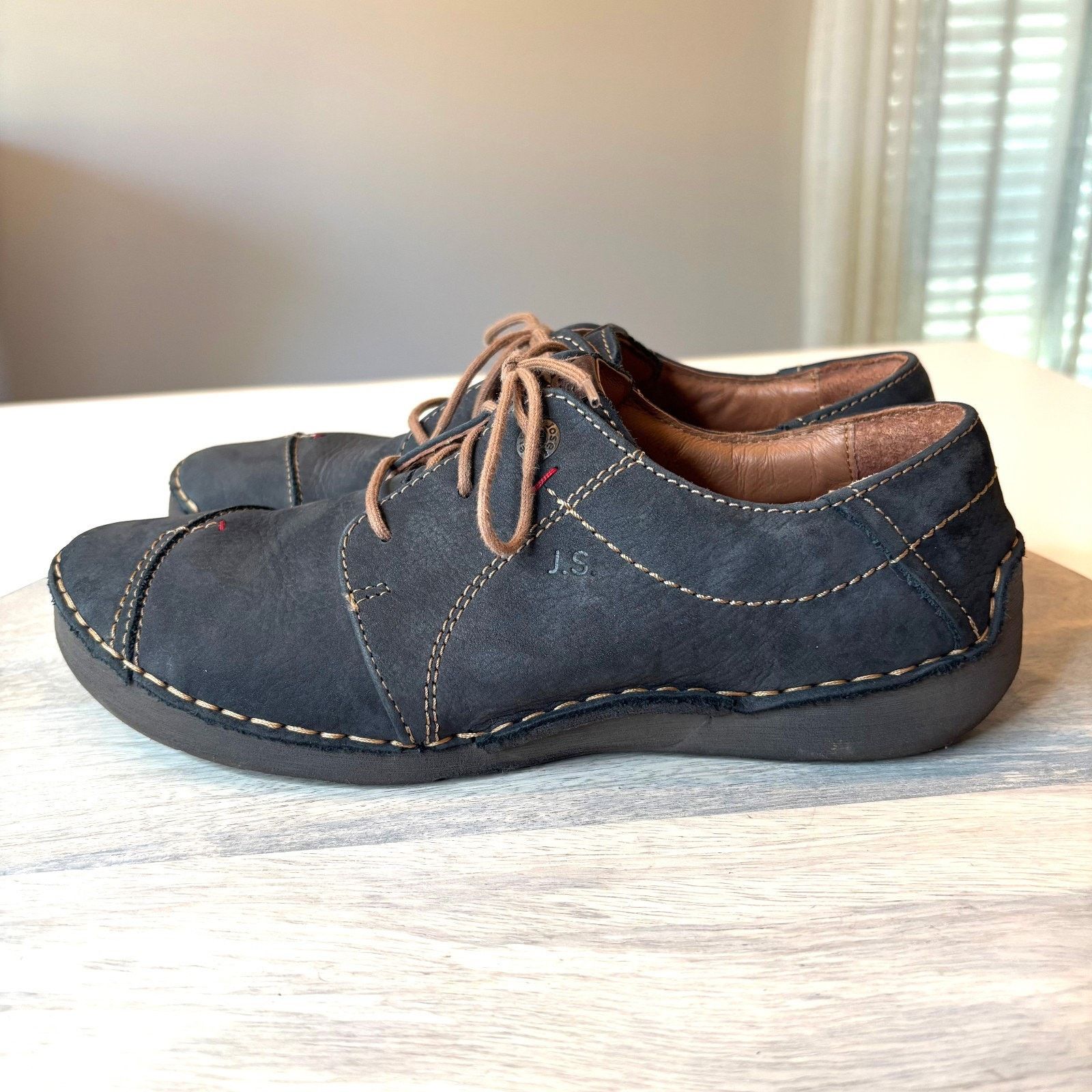 JOSEF SEIBAL Josef Seibel Rosalie Brown Leather Comfort Shoes Women's 9 Size US 9 / IT 39 - 2 Thumbnail