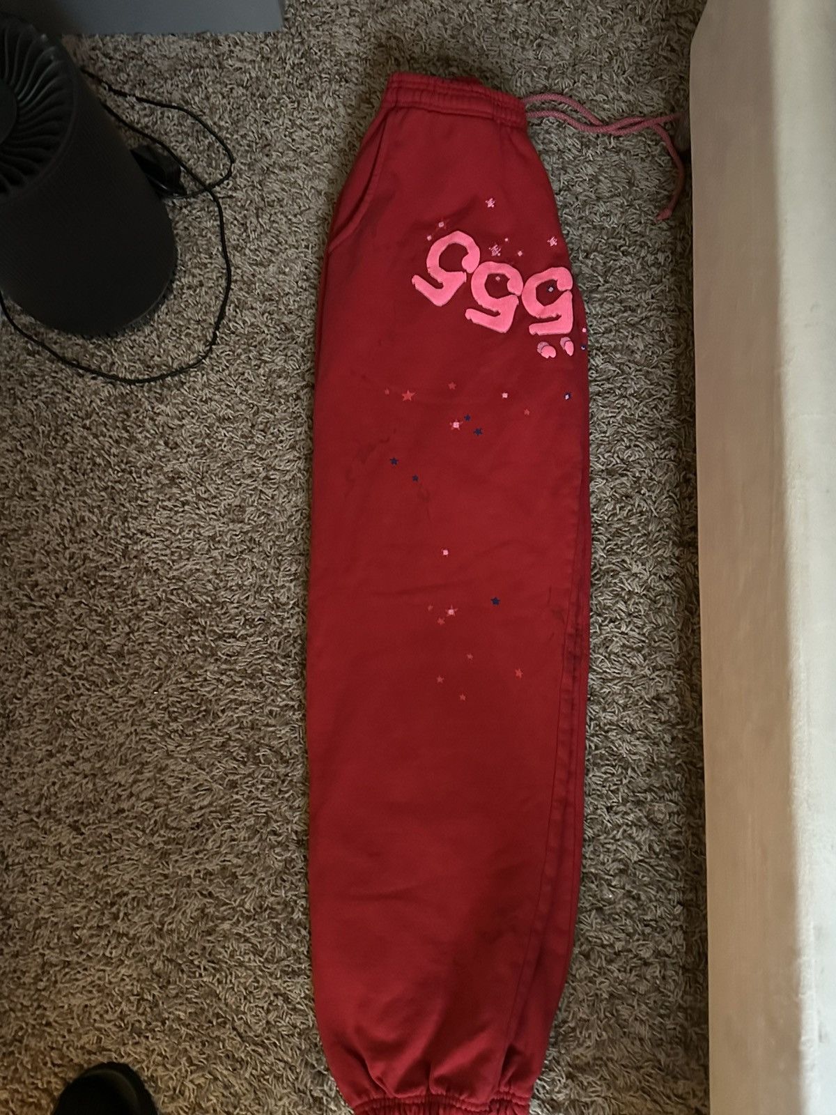 Sp5der Sp5der Worldwide Red Angel Number 555 Sweatpants Size US 28 / EU 44 - 3 Thumbnail