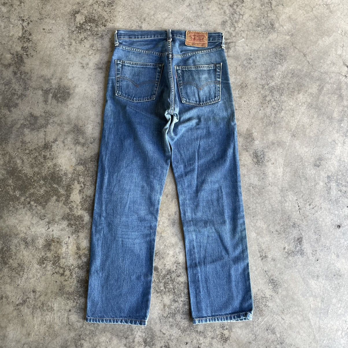 Levi's Vintage Clothing 🔥Vintage Levis 502XX Big E Stoned Washed Riped Denim Jeans Size US 30 / EU 46 - 4 Thumbnail