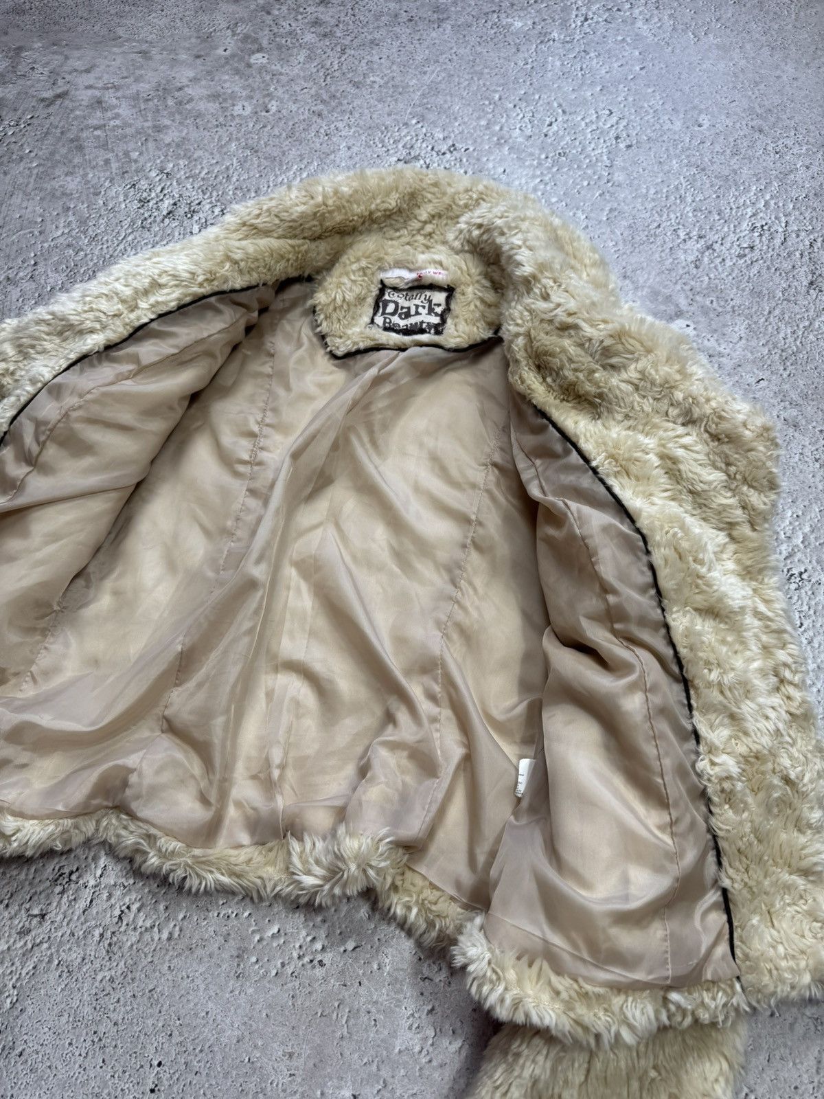 Other Vintage Faux Fur Teddy Jacket Women’s L Cream Y2K Soft Size L / US 10 / IT 46 - 8 Thumbnail