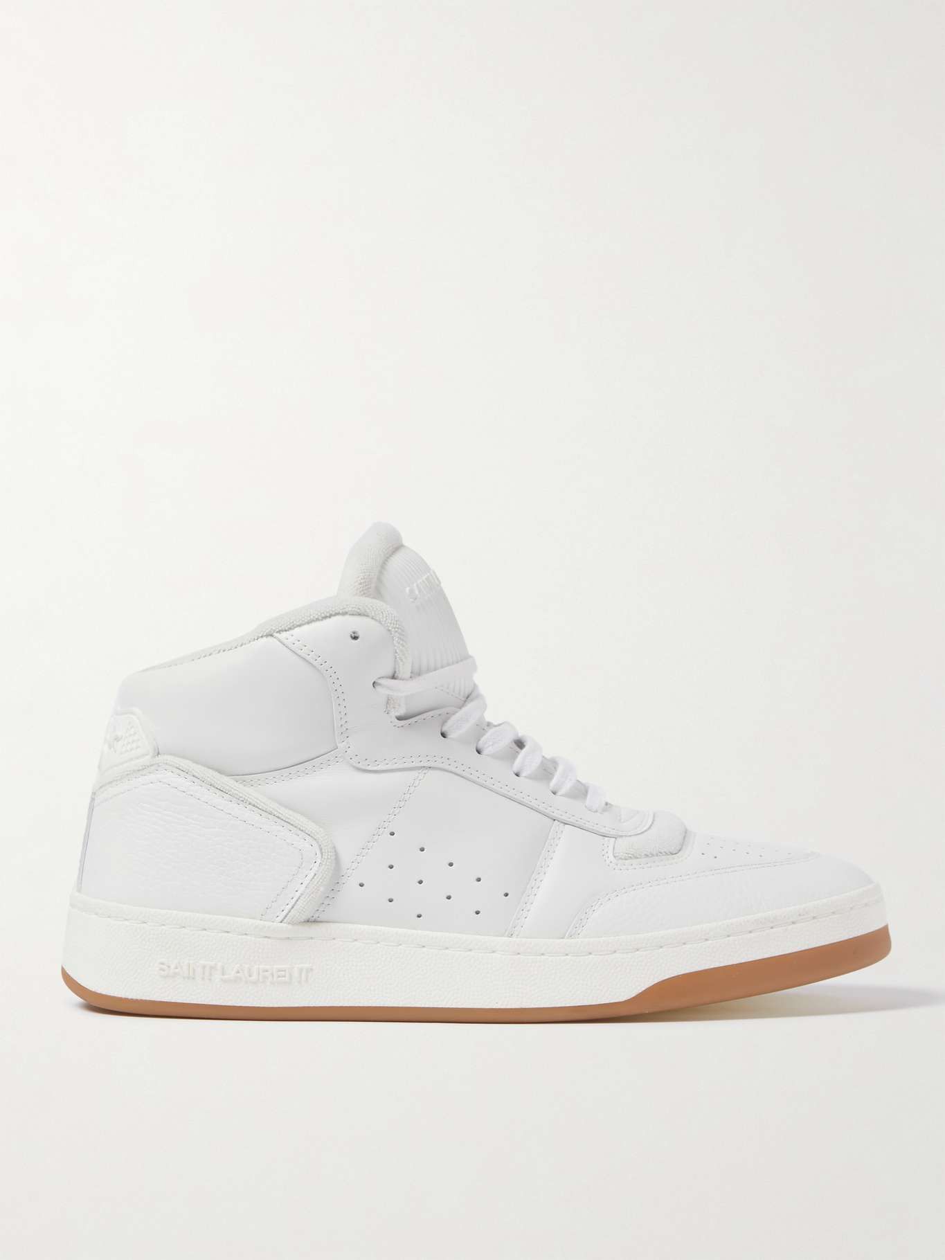SL/80 Mid-Top Sneakers in Smooth and Grained Leather