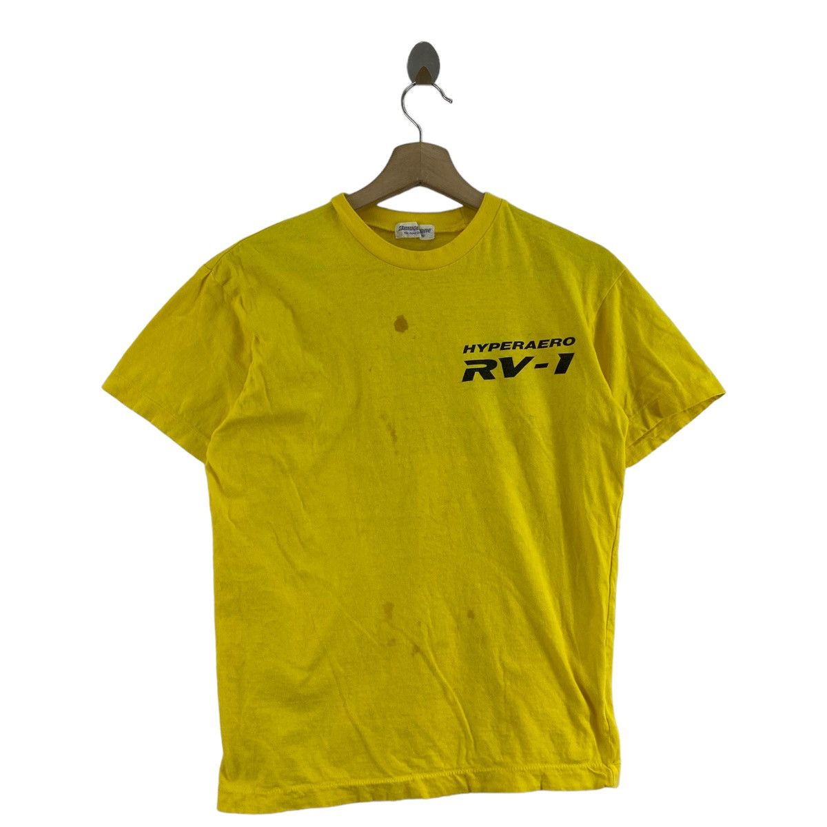 Vintage Vintage HYPERAERO RV-1 Print BRIDGESTONE Motorsport Yellow Size US S / EU 44-46 / 1 - 1 Thumbnail