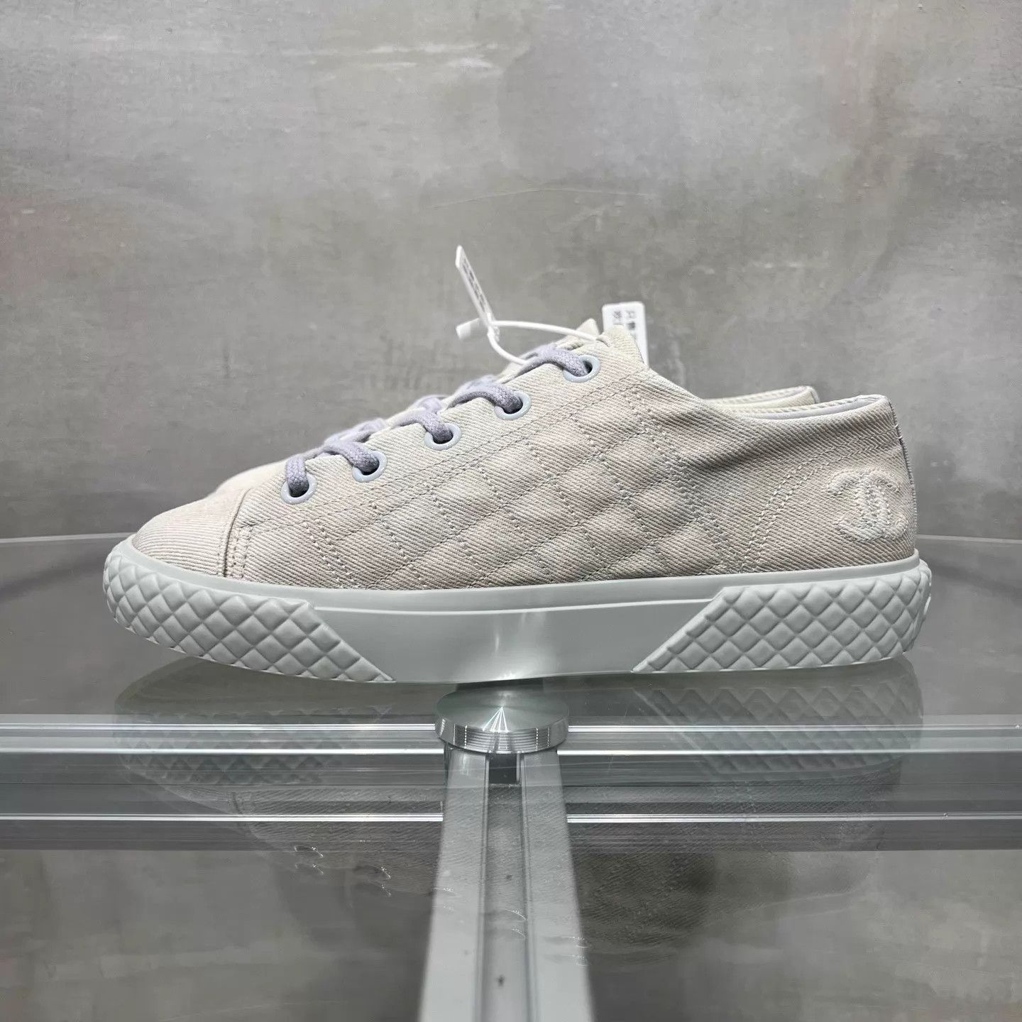 Chanel Chanel Embossed Double C Cookie Shoes 37.5 YH26999 Size US 7 / IT 37 - 3 Thumbnail