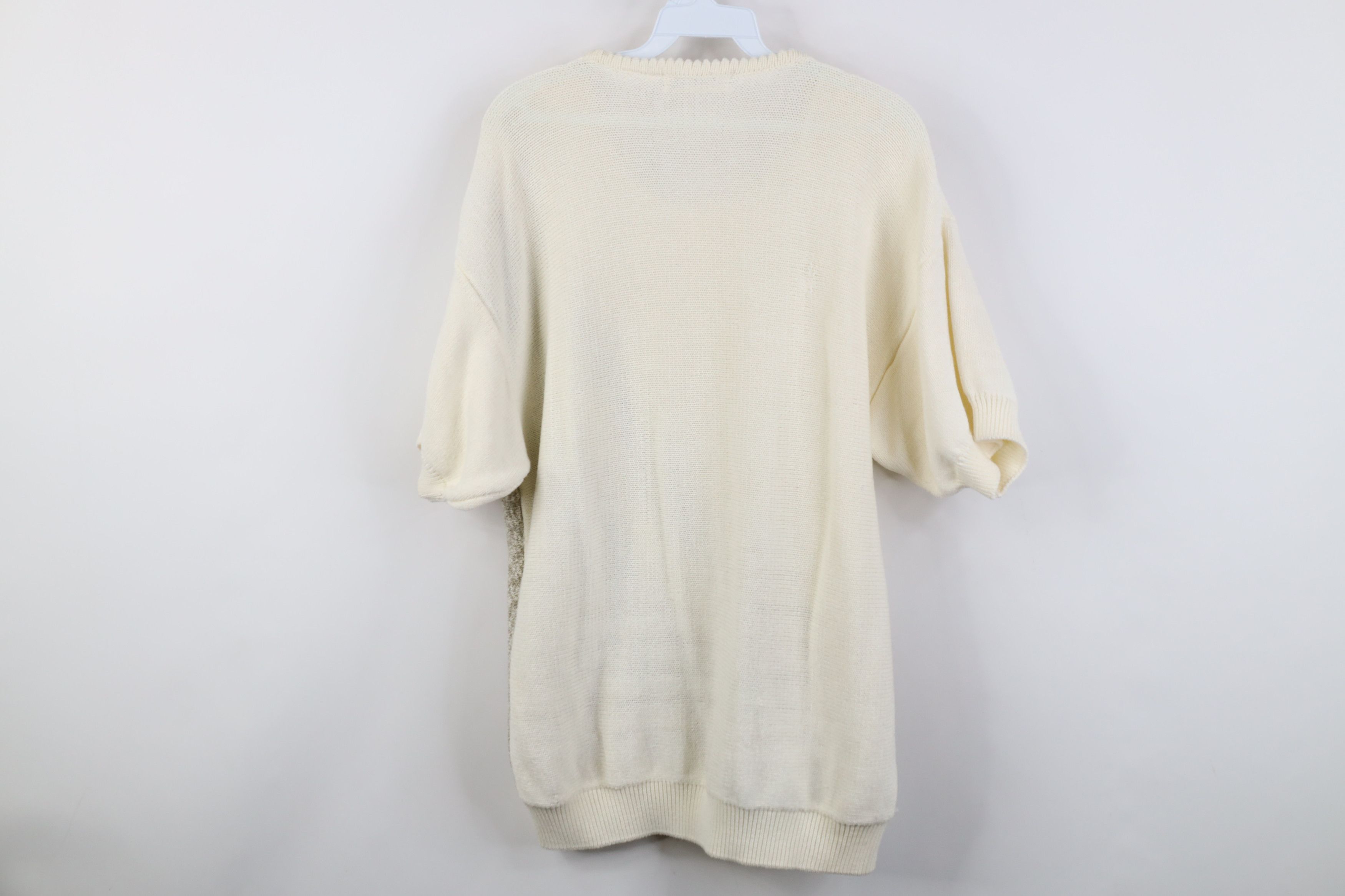 Vintage Vintage 80s 90s Streetwear Flower Short Sleeve Sweater Size M / US 6-8 / IT 42-44 - 10 Thumbnail