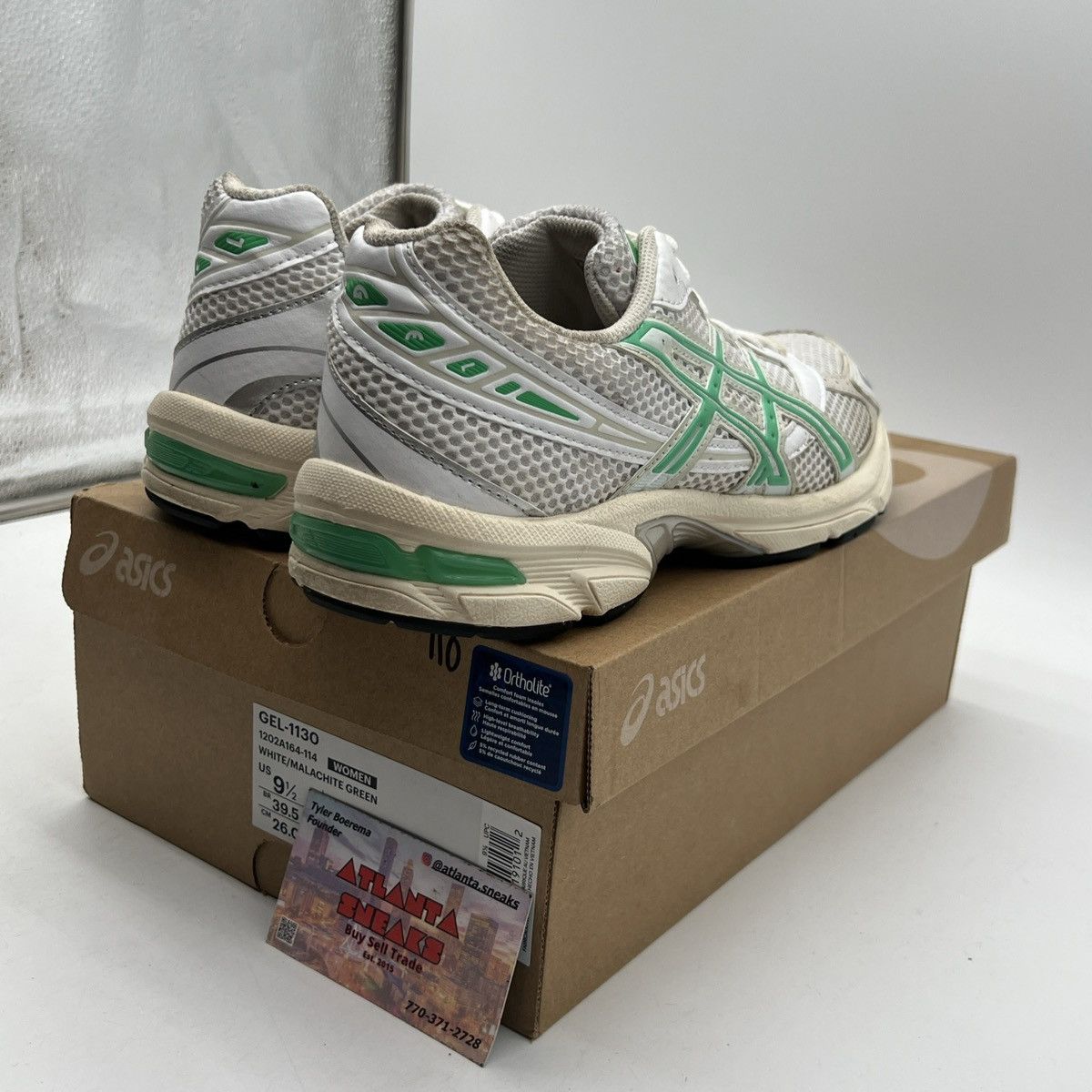 Asics Wmns gel 1130 white malachite green Size US 9.5 / IT 39.5 - 5 Thumbnail