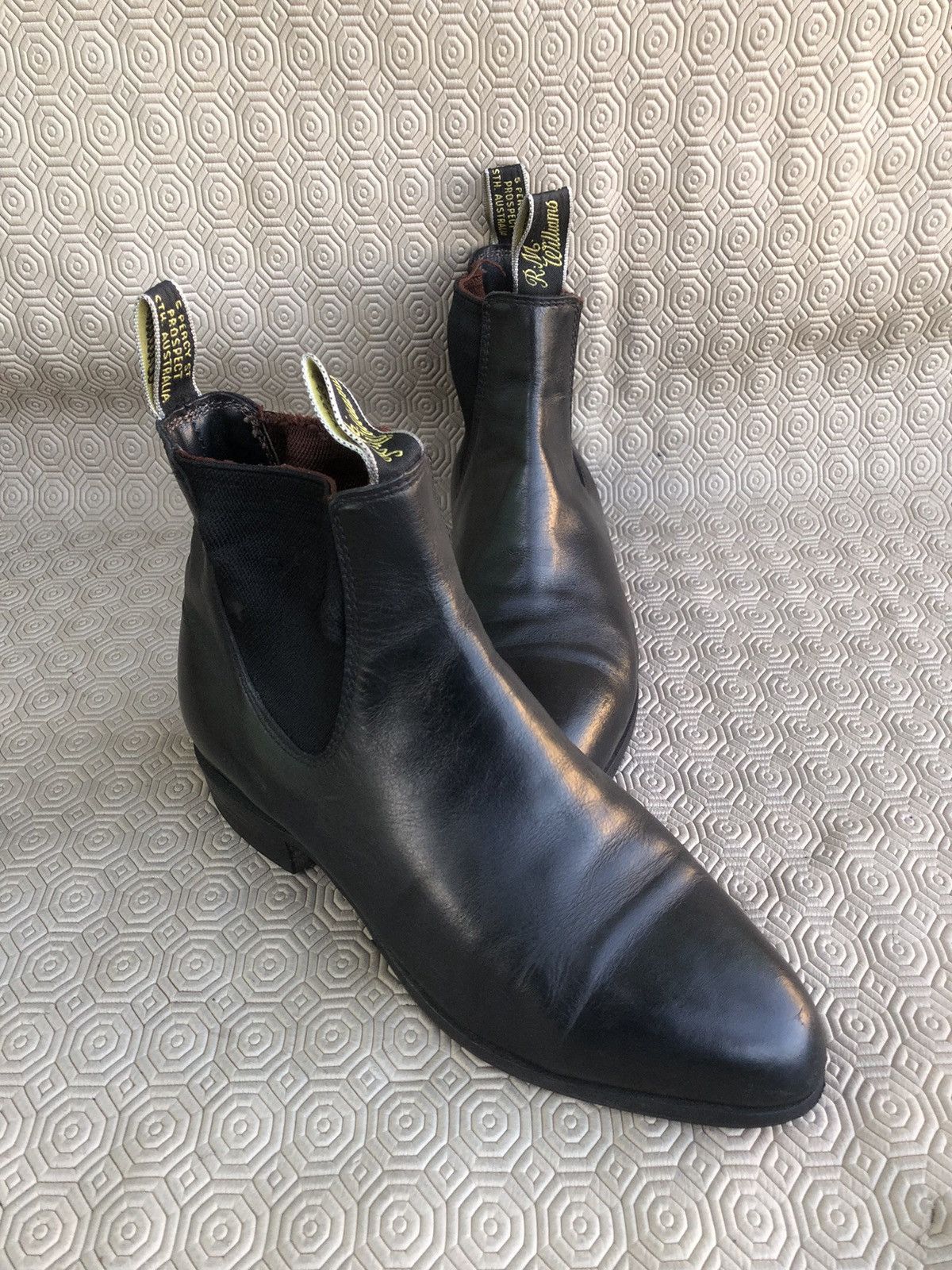 R.M. Williams R.M William’s Black Calfskin Leather Women’s Boot Size 6 G Size US 8.5 / IT 38.5 - 1 Thumbnail