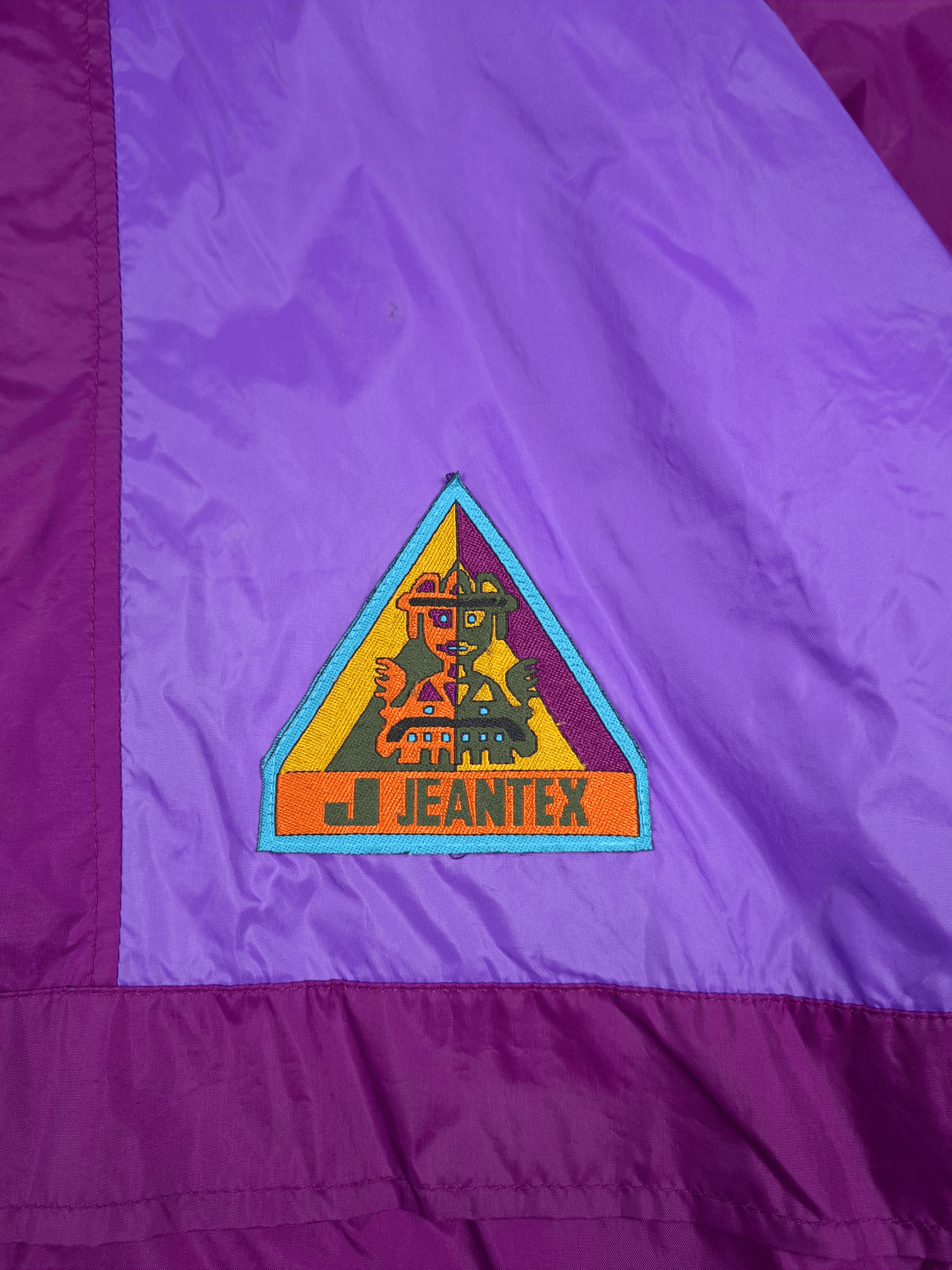 Vintage 💎 90s Jeantex Aztec All Over Print Anorak Jacket Retro Size US XL / EU 56 / 4 - 6 Thumbnail