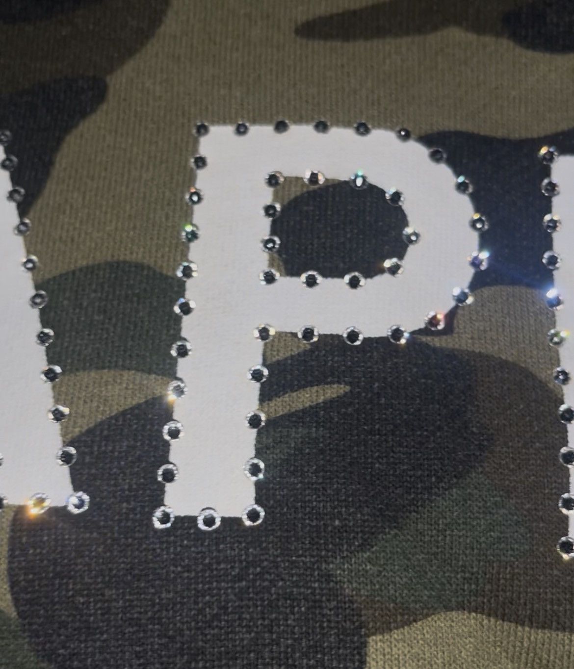 Bape BAPE X SWAROVSKI GREEN CAMO HOODIE Size S / US 4 / IT 40 - 4 Thumbnail