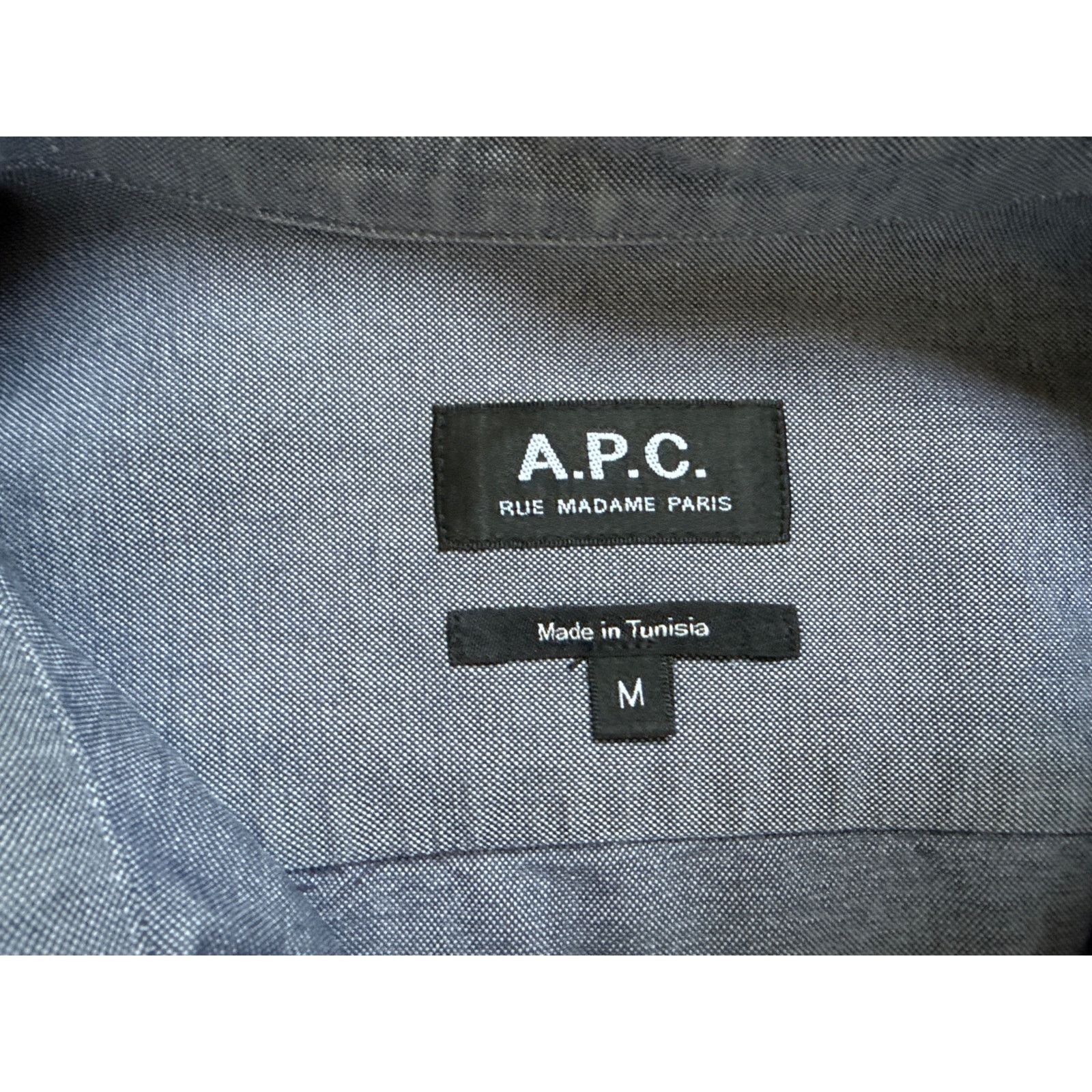 A.P.C. A.P.C. Men's Cotton Button Down Shirt Size Medium Blue Size US M / EU 48-50 / 2 - 5 Thumbnail