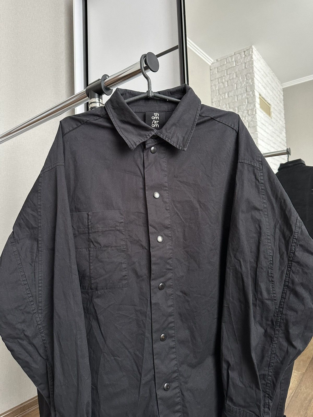 Thom Krom Thom Krom Oversized Shirt Stretch Button Up Long Sleeve Size US S / EU 44-46 / 1 - 5 Thumbnail