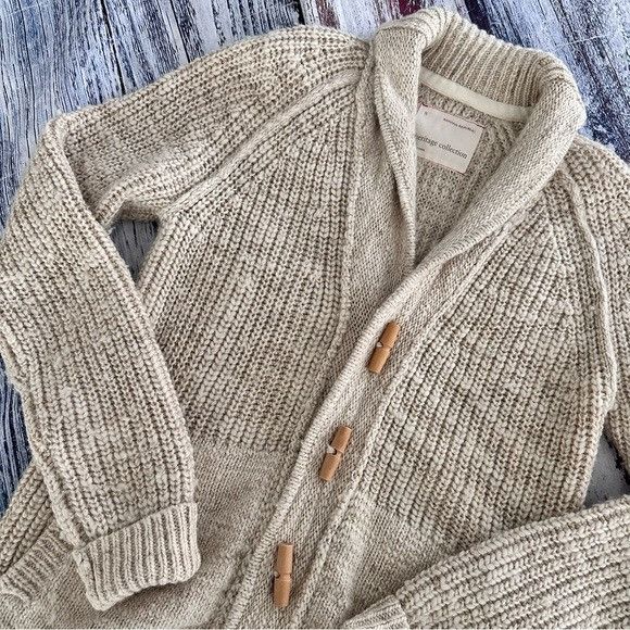 Banana Republic Banana Republic Heritage Men's Cream Shawl Collar Toggle Woo Size US S / EU 44-46 / 1 - 4 Thumbnail