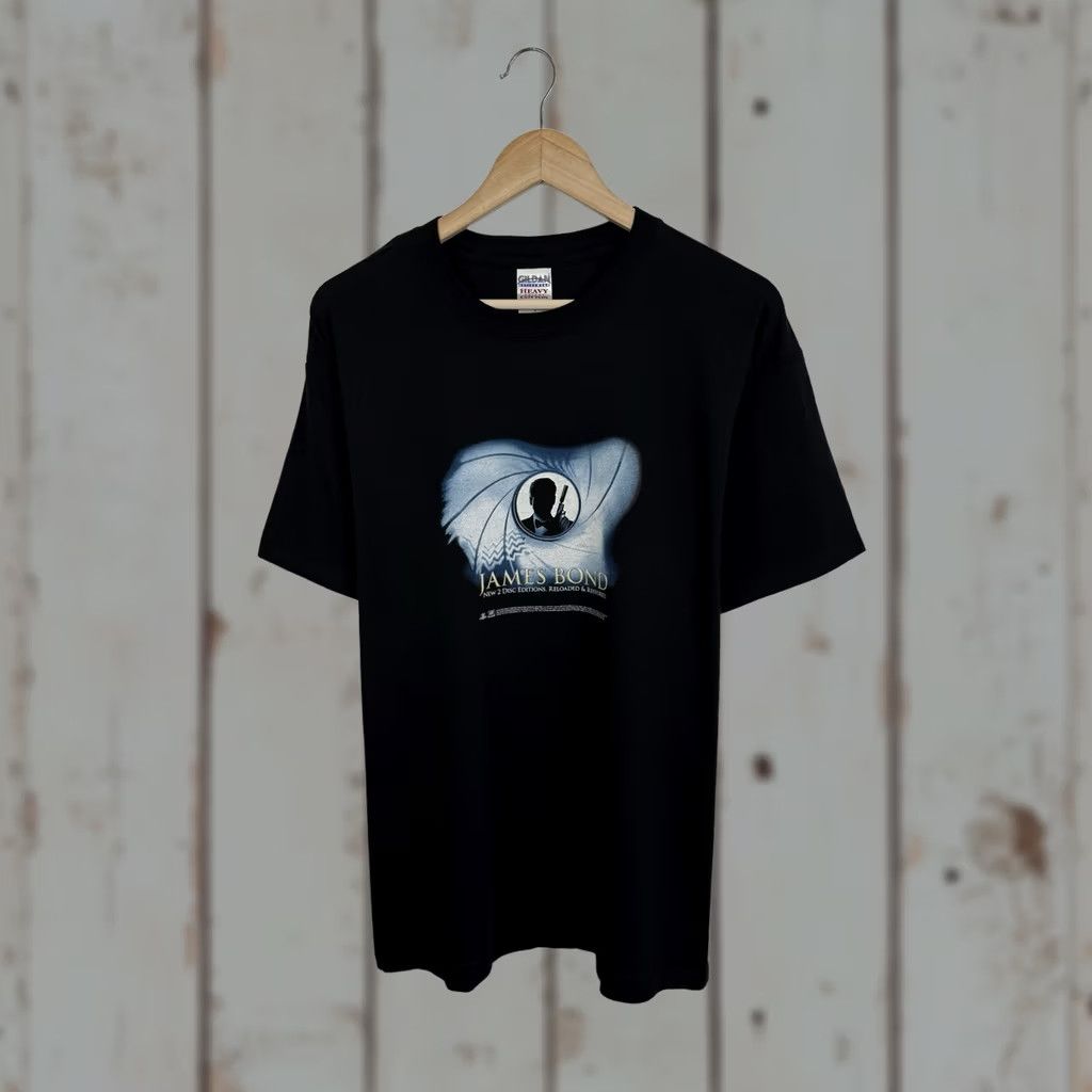 Gildan VINTAGE James Bond 007 Promo Movie T-Shirt Men L Black Movie Size US L / EU 52-54 / 3 - 1 Thumbnail