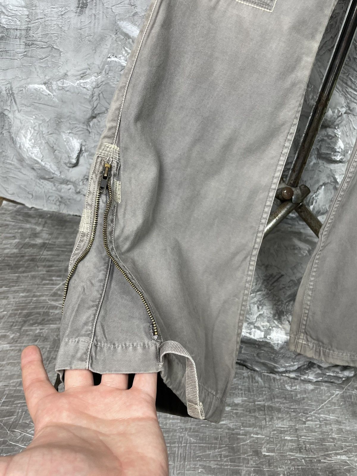 Hysteric Glamour × If Six Was Nine × Japanese Brand Y2K Punk Japan Rag Distressed Fade Bootcut Zip Pants Size 30" / US 8 / IT 44 - 5 Thumbnail