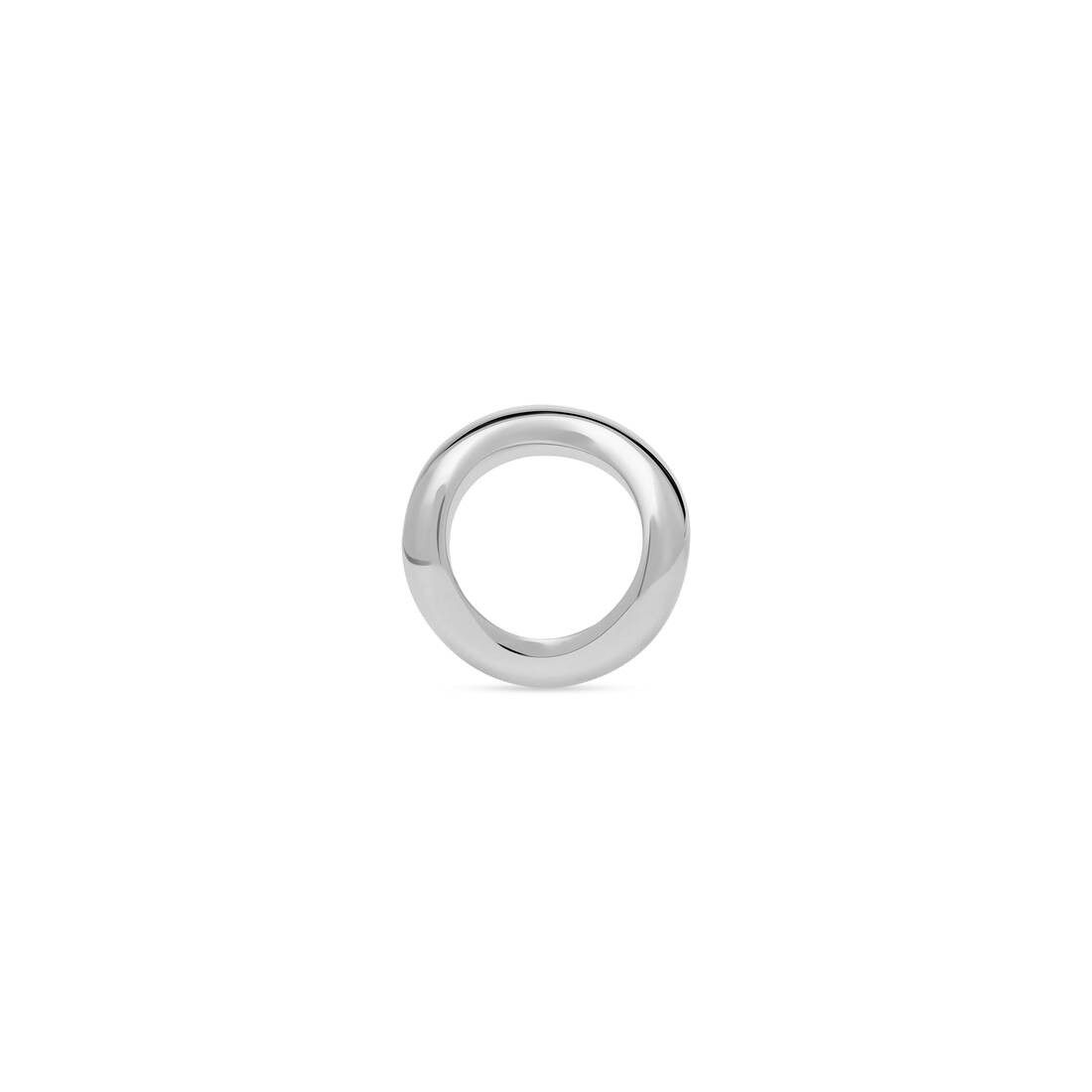 Balenciaga o1bcso1str0625 Size: OS / Loop Ring in Silver Size ONE SIZE - 3 Thumbnail