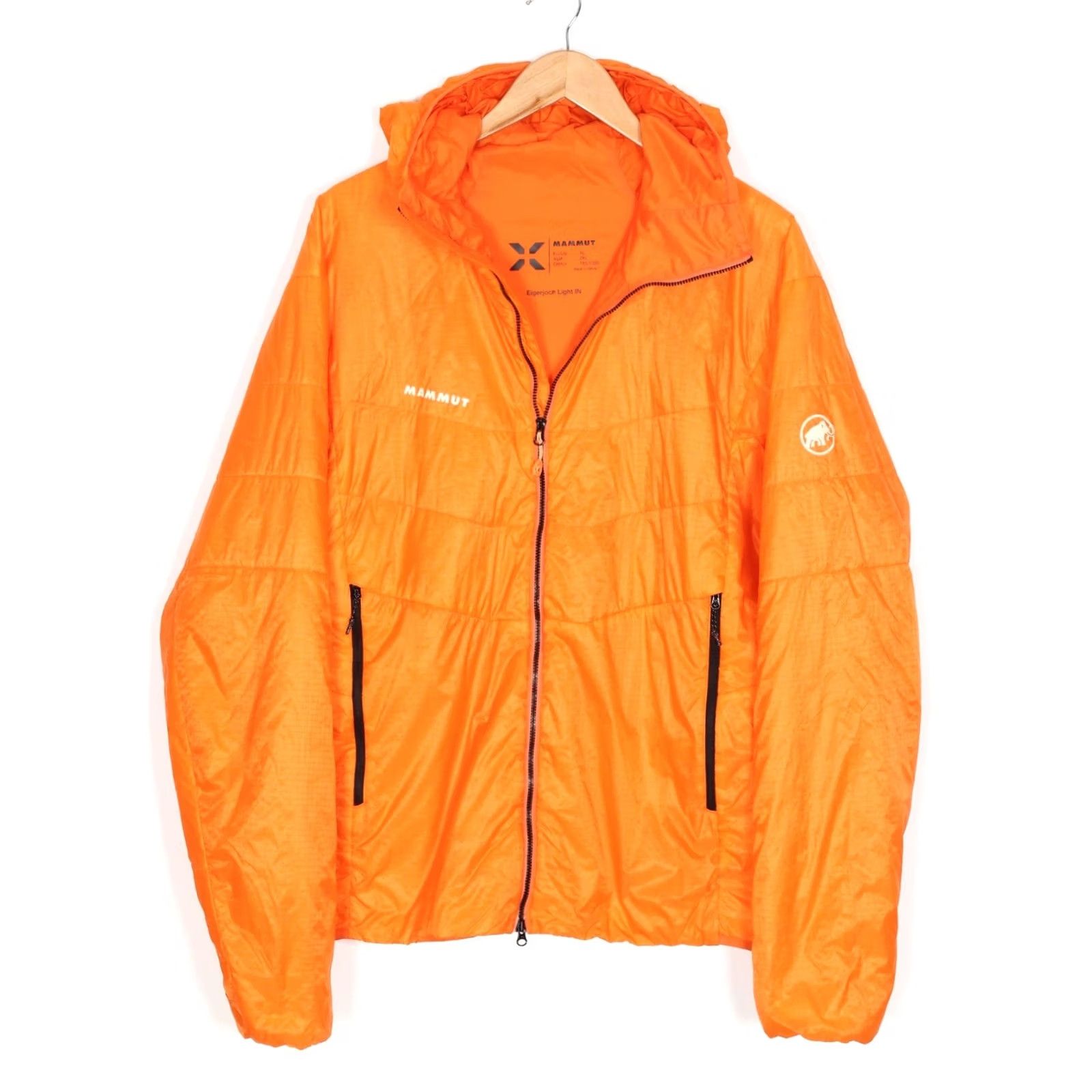 Mammut Mammut Eigerjoch Light IN Hooded Jacket Men XL MJ6582 Jacket Mens XL Orange Authentic Outdoor Clothing Size US XL / EU 56 / 4 - 4 Thumbnail